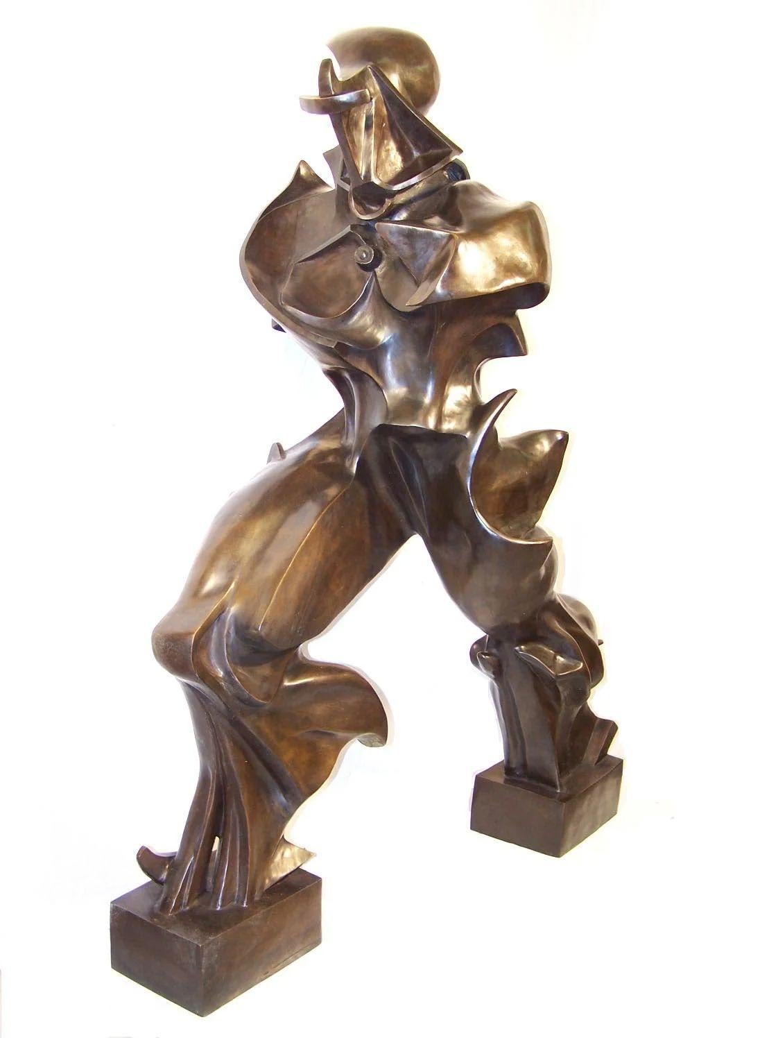 French Unique Forms of Continuity in Space – Bronze Sculpture For Sale