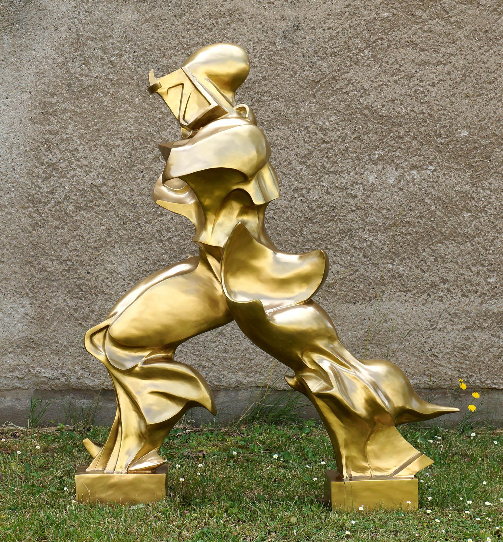 French Unique Forms of Continuity in Space, Bronze Sculpture For Sale