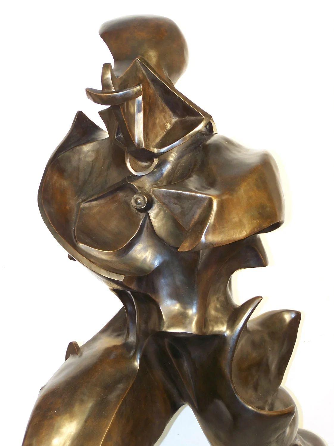 Unique Forms of Continuity in Space – Bronze Sculpture In Good Condition For Sale In Saint-Ouen, FR
