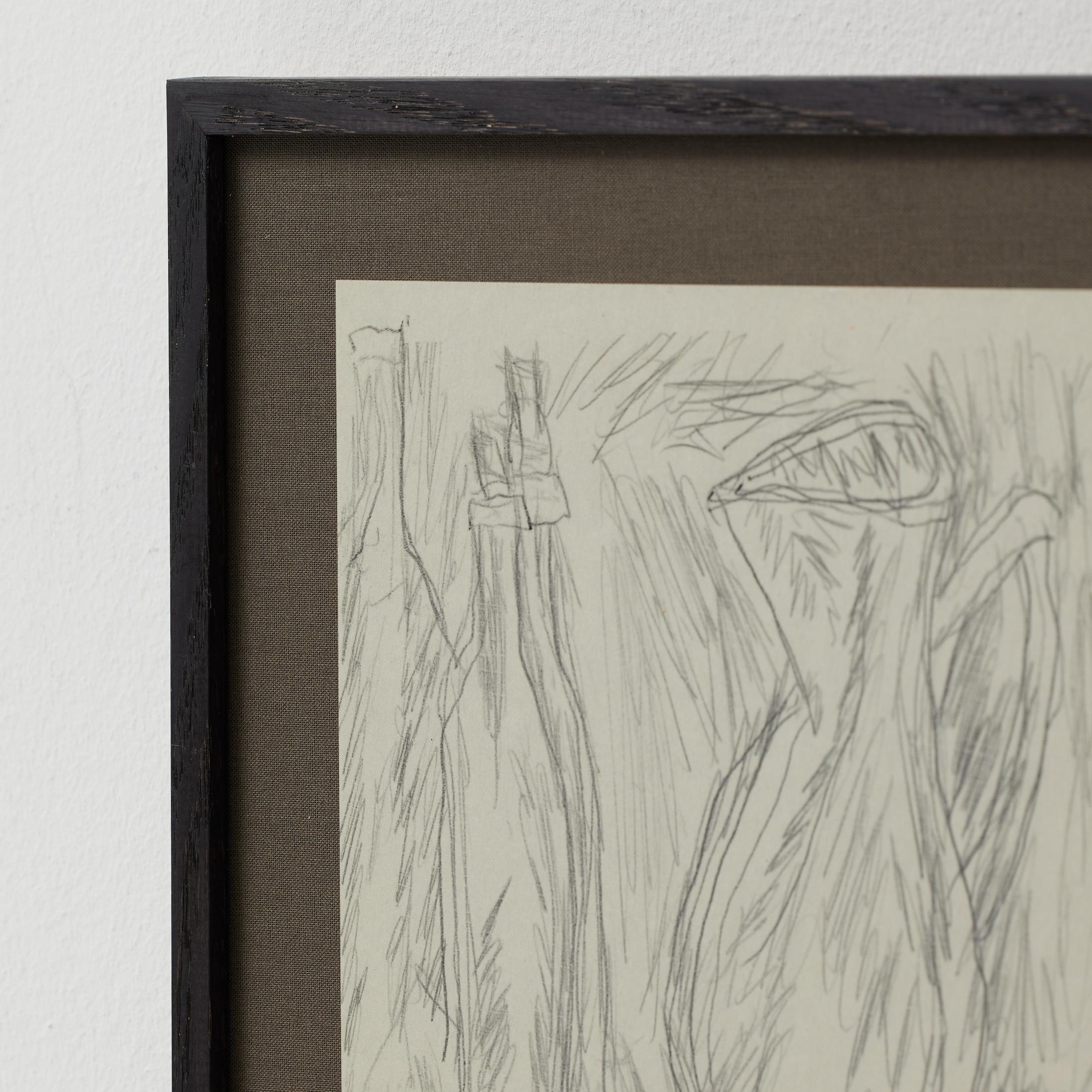 Impression abstraite unique encadrée par Adrian, Hommage à Georges Braque, 2017 en vente 5