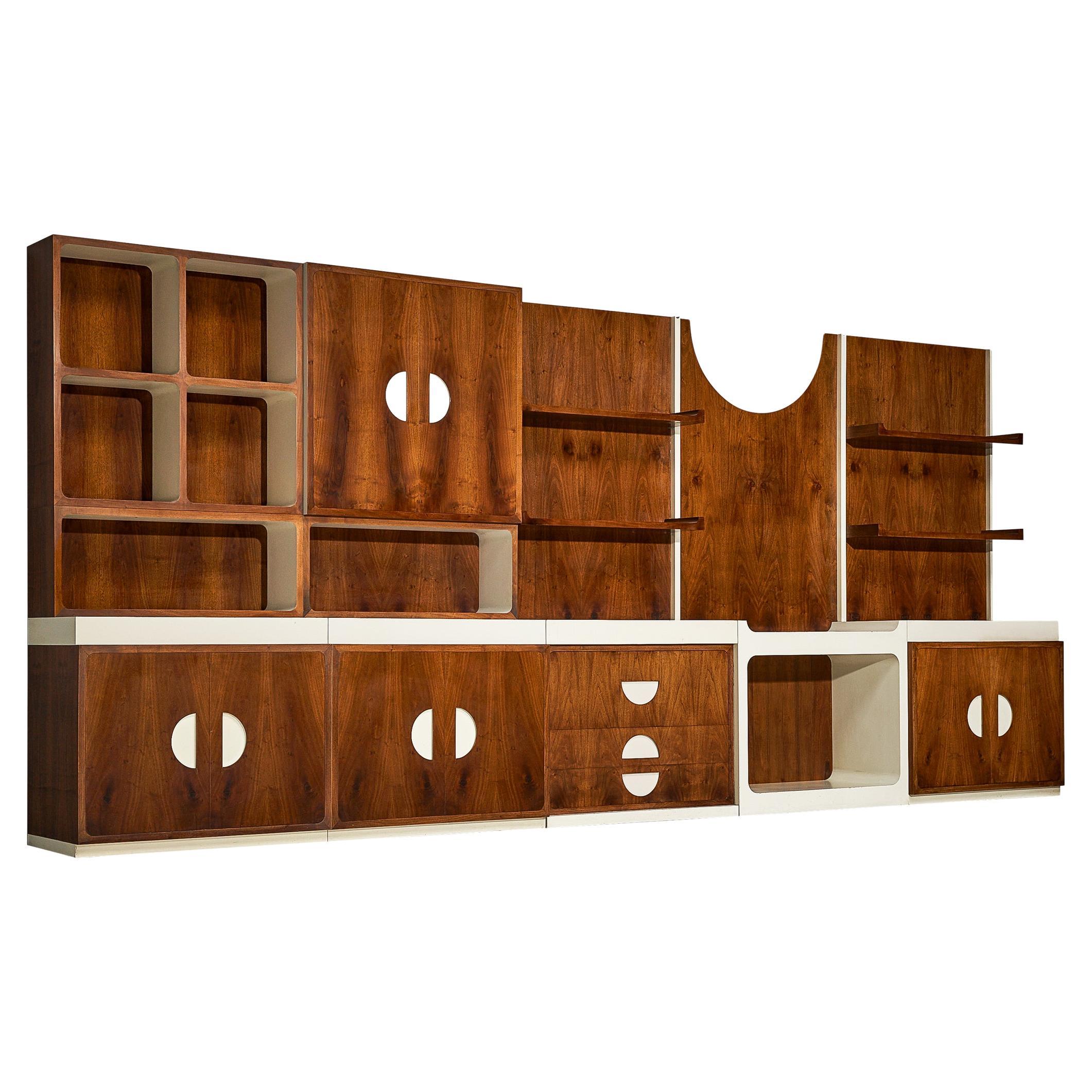 Mueble alto único Franco Campo & Carlo Graffi, nogal, años 60