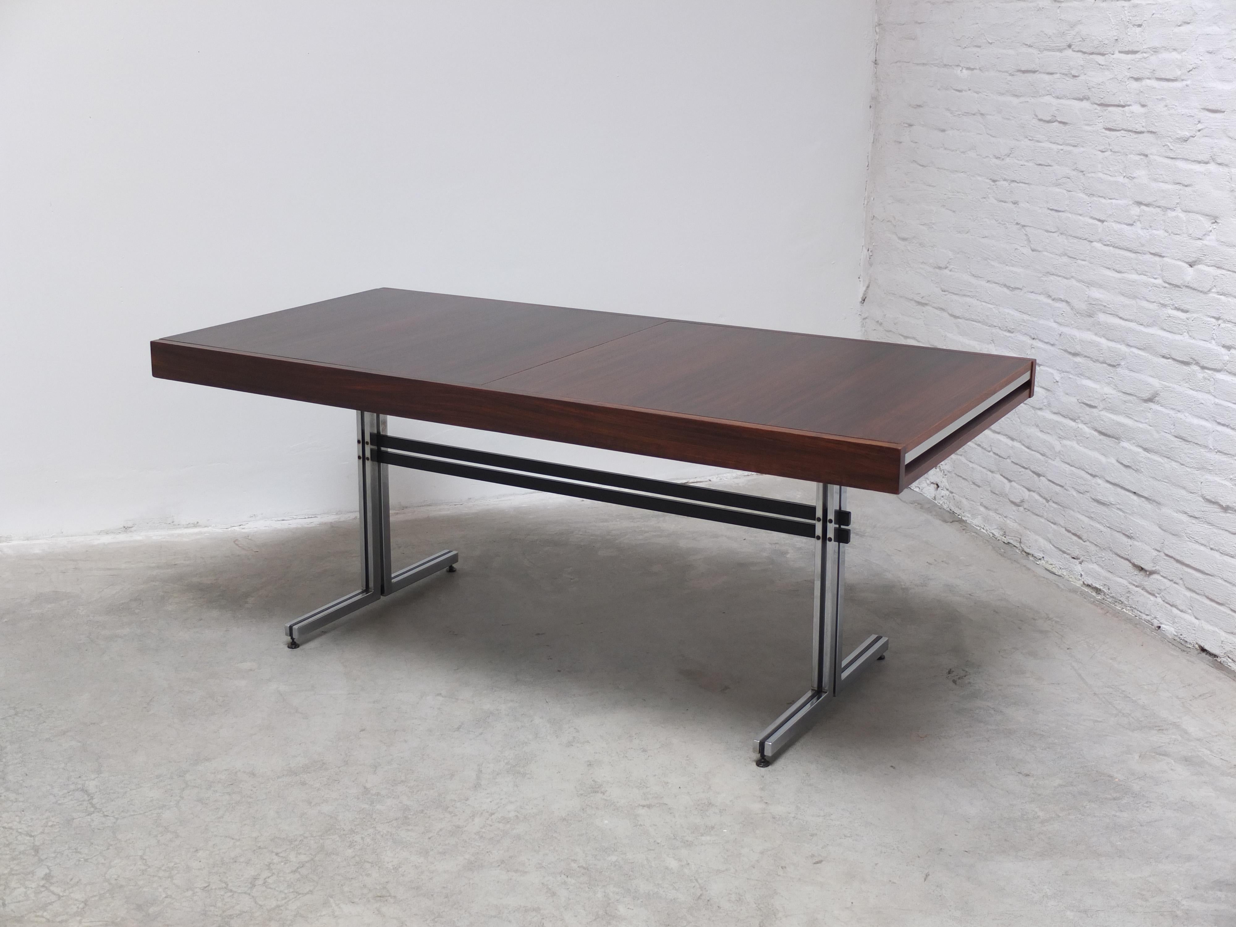 Belgian Unique Freestanding Desk or Dining Table by Jean Batenburg for E.M.Y., 1965