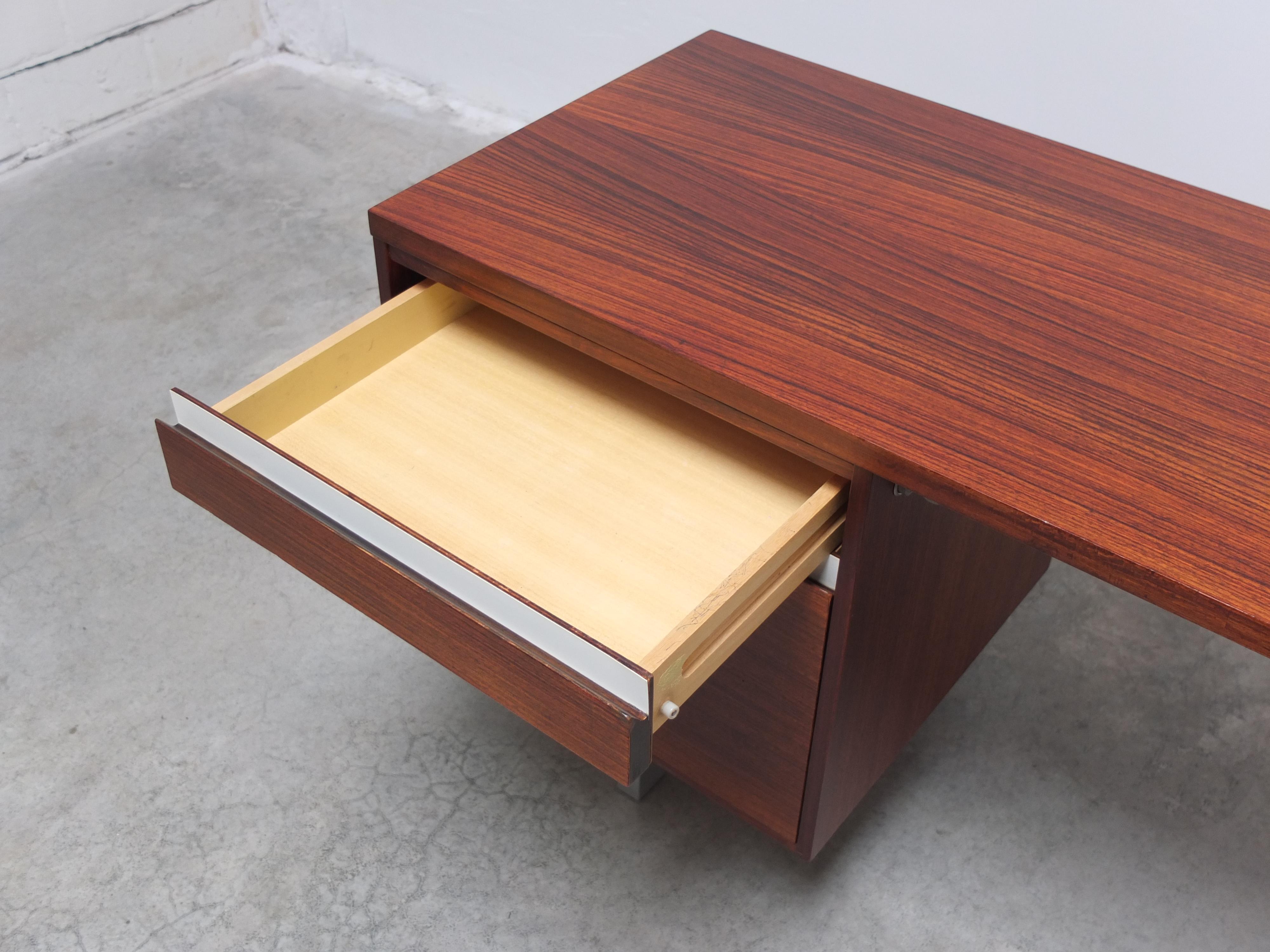 Unique Freestanding Executive Writing Desk by Kho Liang Ie for Fristho, 1964 For Sale 4
