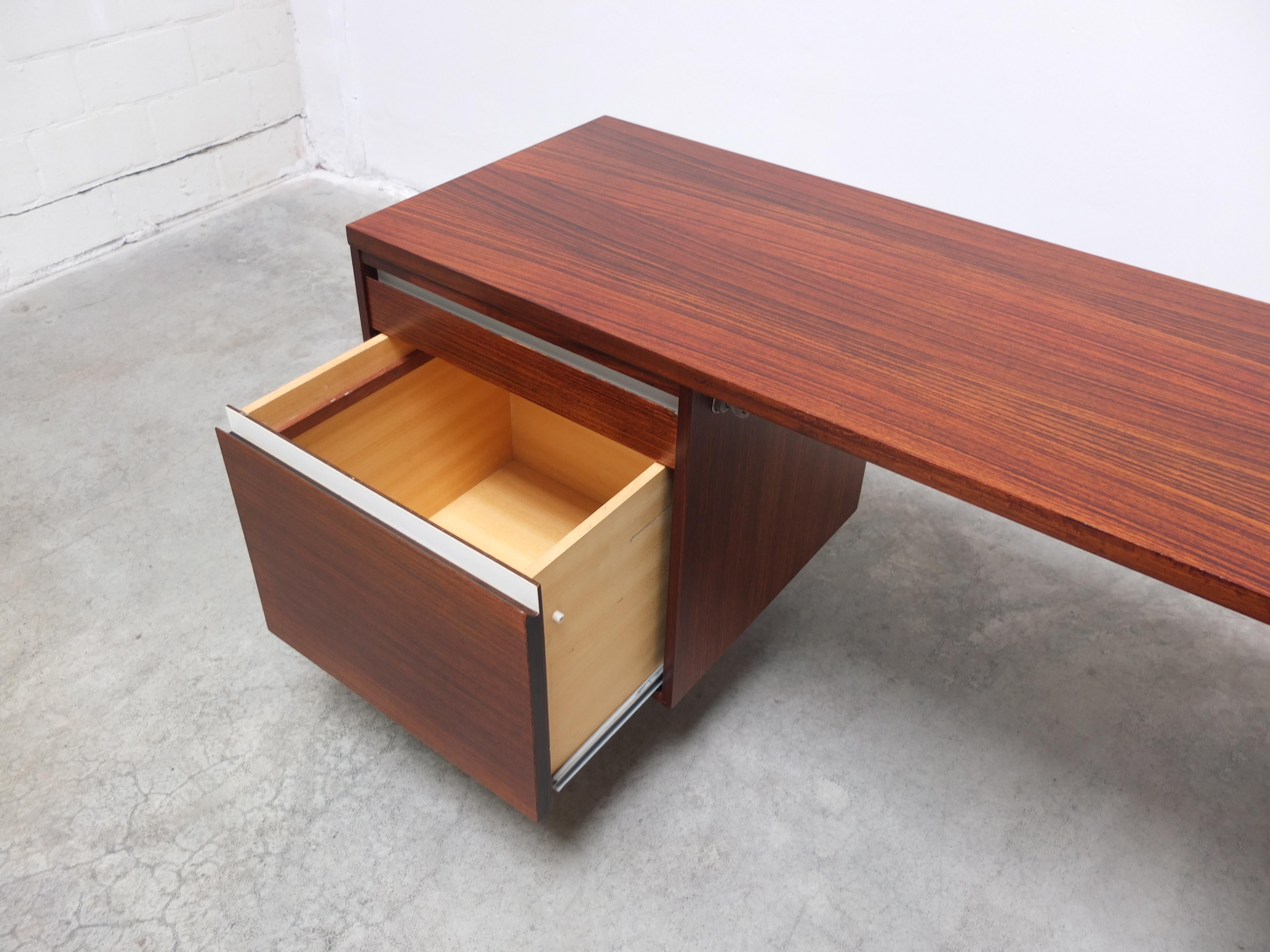 Unique Freestanding Executive Writing Desk by Kho Liang Ie for Fristho, 1964 For Sale 5