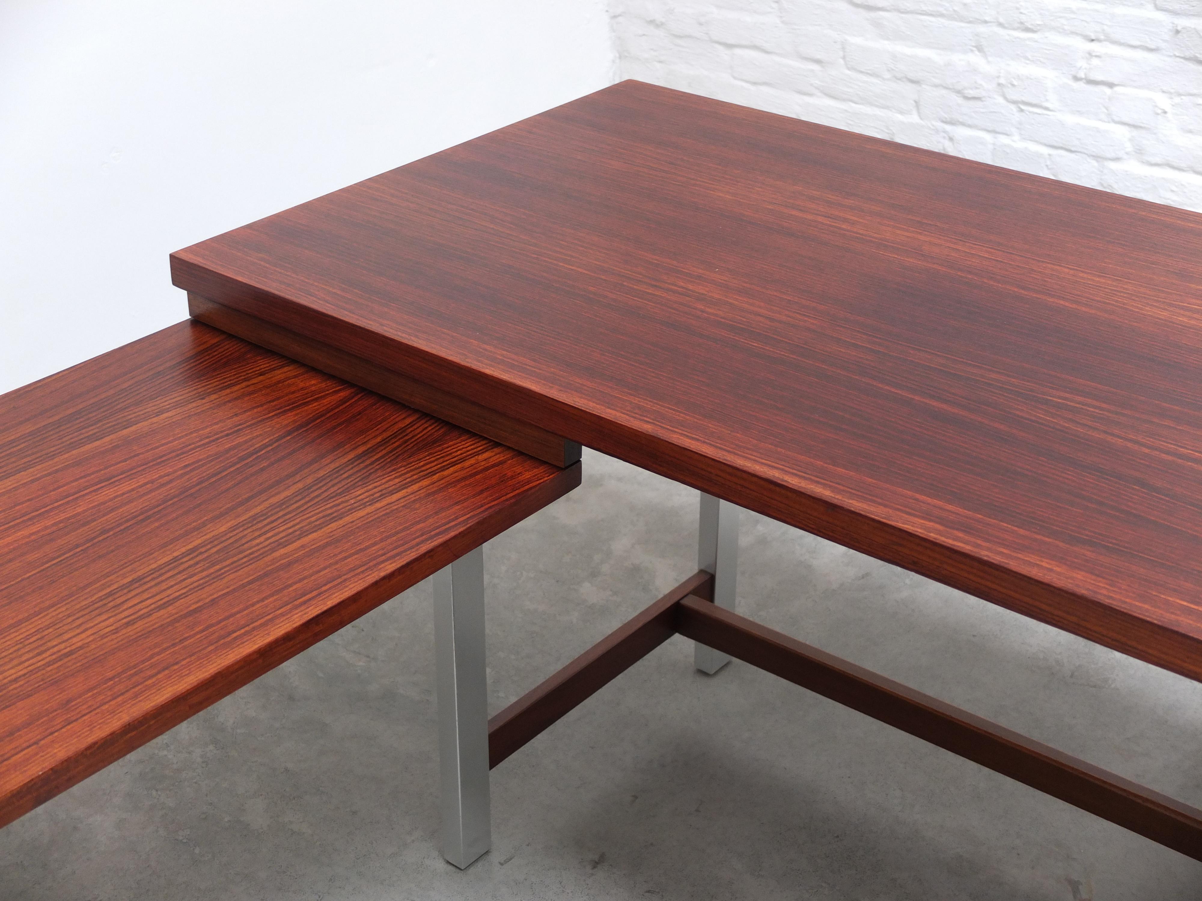 Unique Freestanding Executive Writing Desk by Kho Liang Ie for Fristho, 1964 For Sale 8