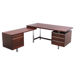 Unique Freestanding Executive Writing Desk by Kho Liang Ie for Fristho, 1964