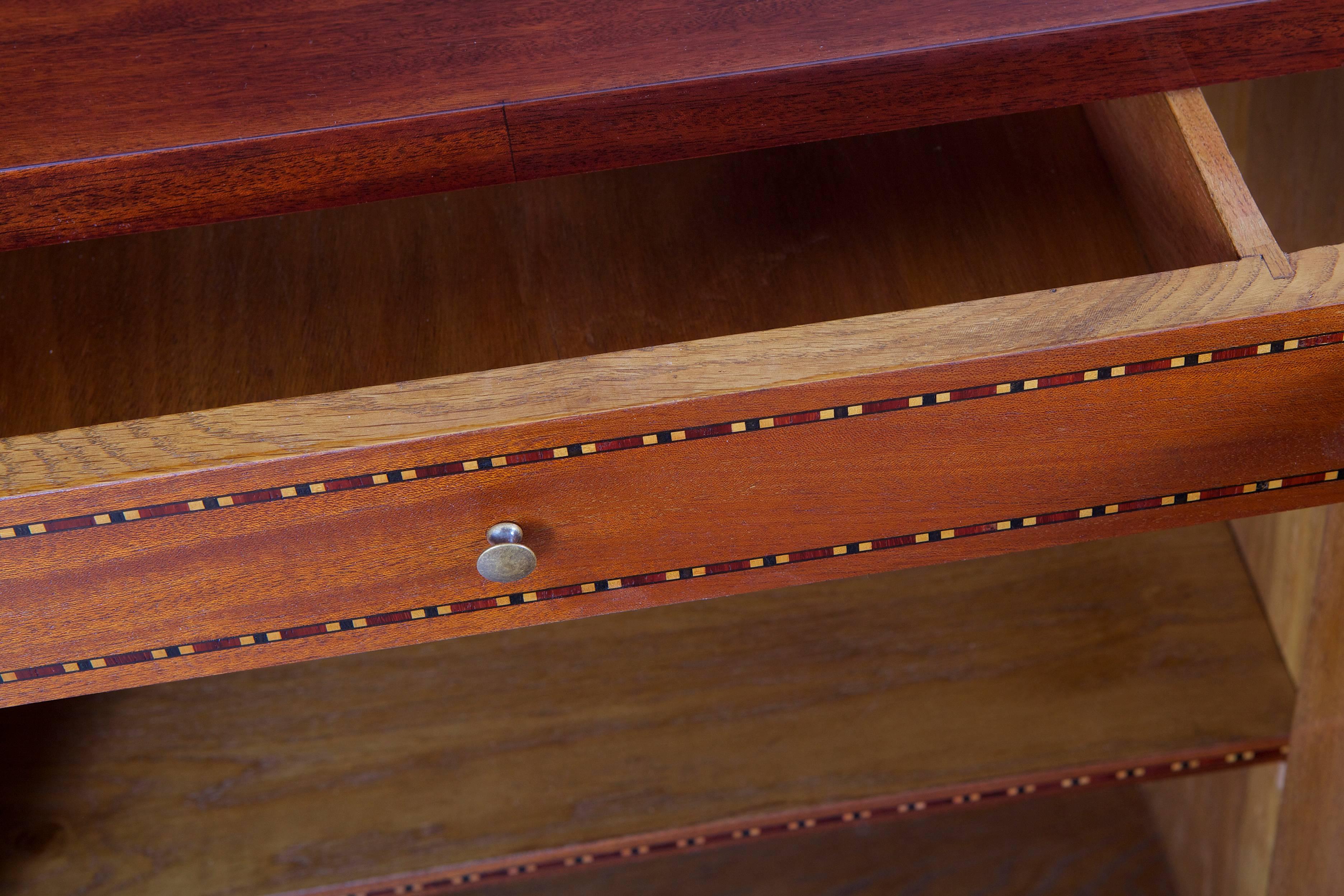 Unique French Art Deco Sideboard, Restored to the High Gloss In Excellent Condition In Horomerice, CZ