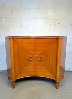 Antico mobile deco in legno di raso curvato per Camard Francia