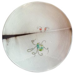 Unique French Artist's Ceramic Dinner Plates