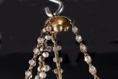 Unico lampadario francese in bronzo e cristallo dei primi del Novecento