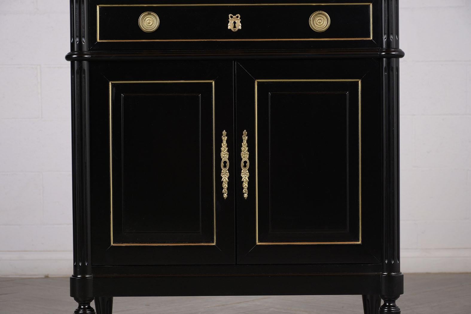 Unique French Ebonized Louis XVI Style Server 4