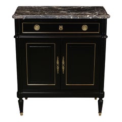 Unique French Ebonized Louis XVI Style Server