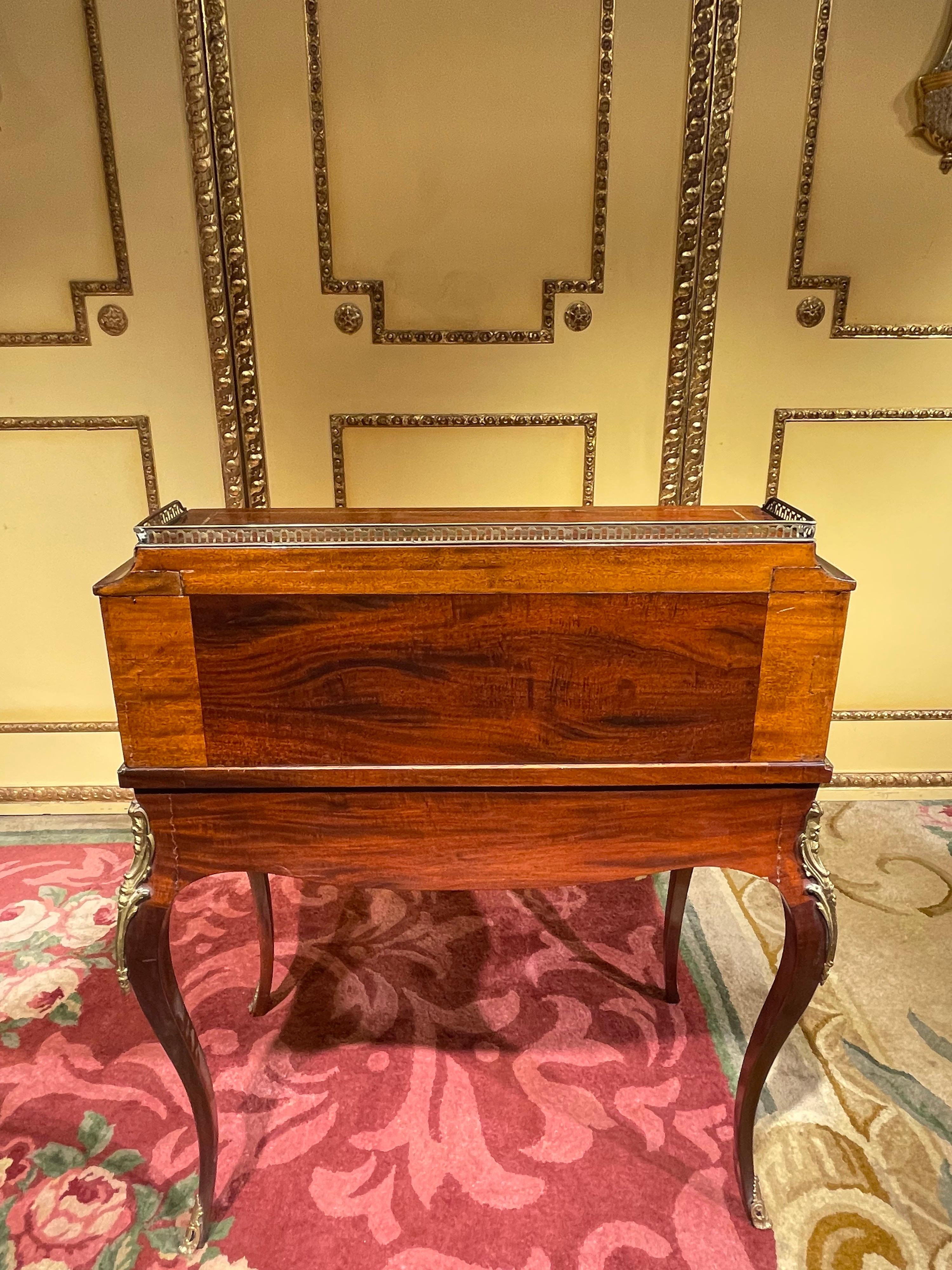 Unique French Roll-Up Secretary/Desk in the Transition Style from Around 1890 For Sale 13