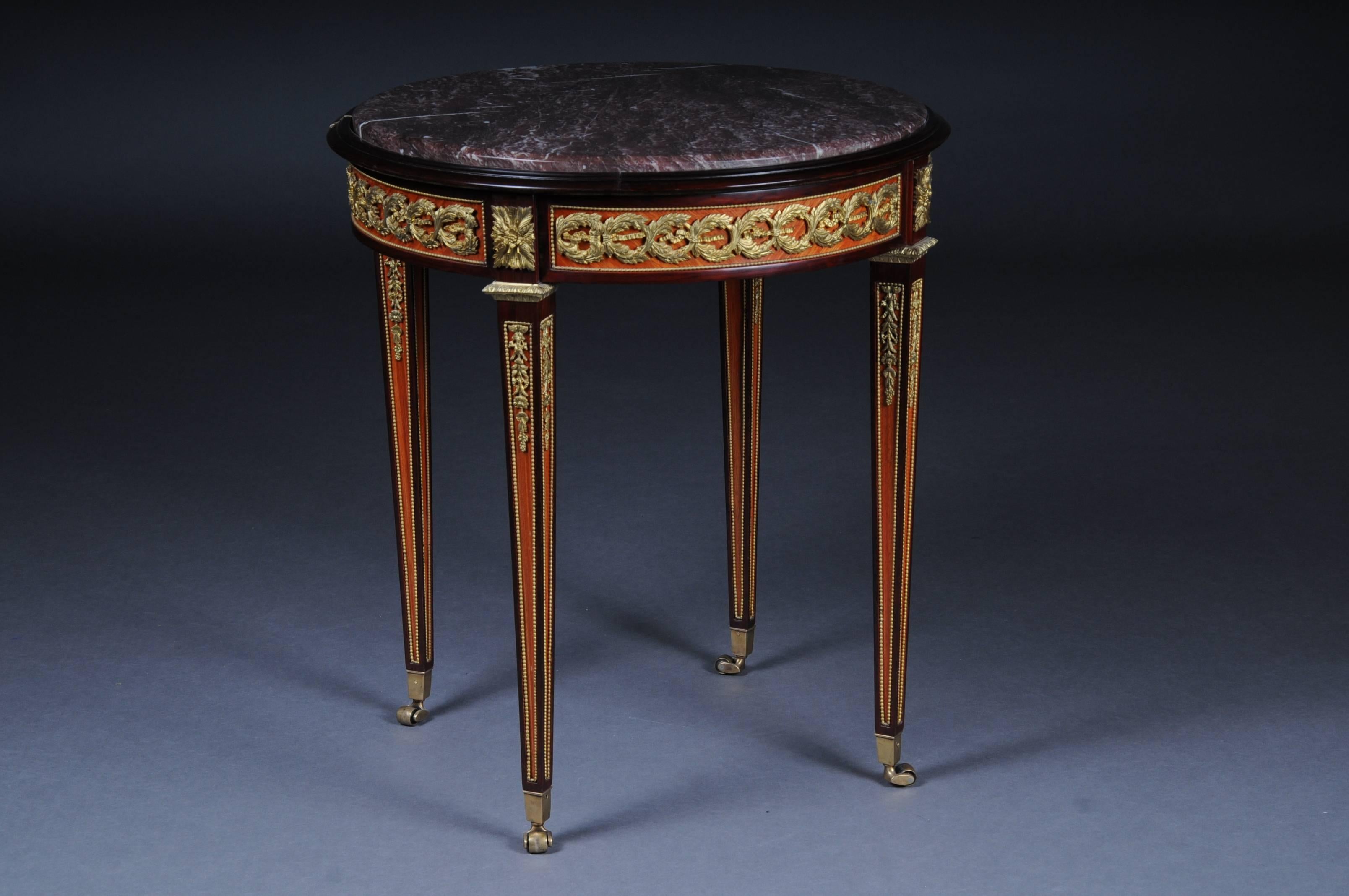 Unique French, Round Table Louis XVI Seize For Sale 3