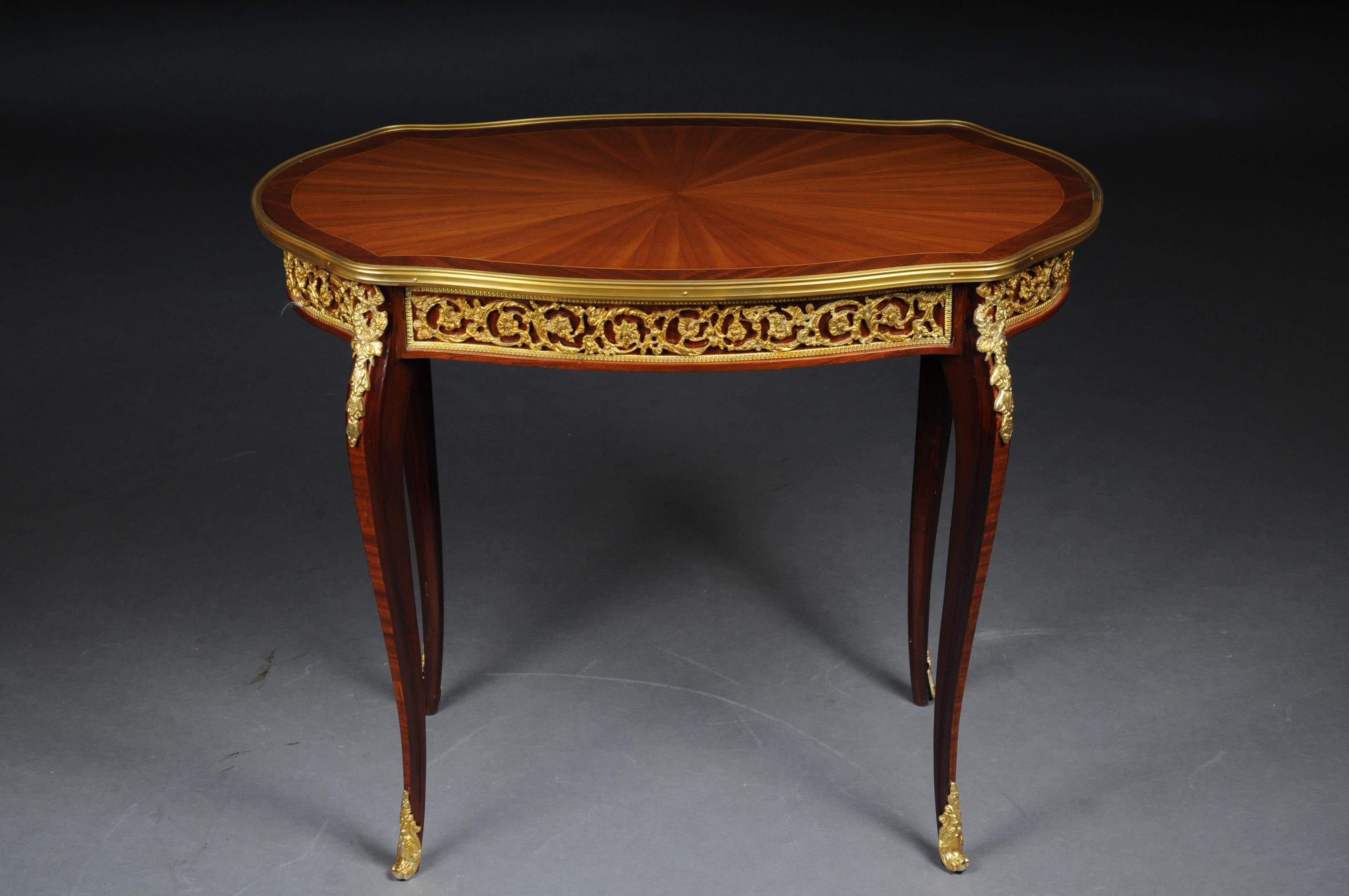 Rosewood Unique French Salon Table in Transition Style, wood  Beech For Sale