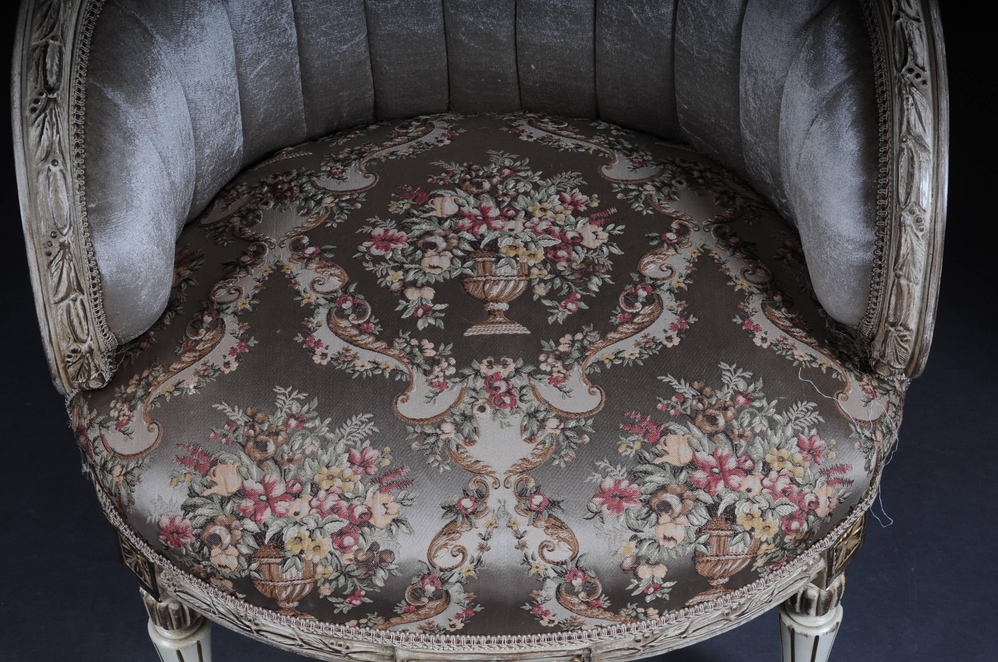 Einzigartige französische Sitzmöbel, Set im Louis XVI-Stil im Angebot 3