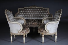 Einzigartige französische Sitzmöbel, Set im Louis XVI-Stil