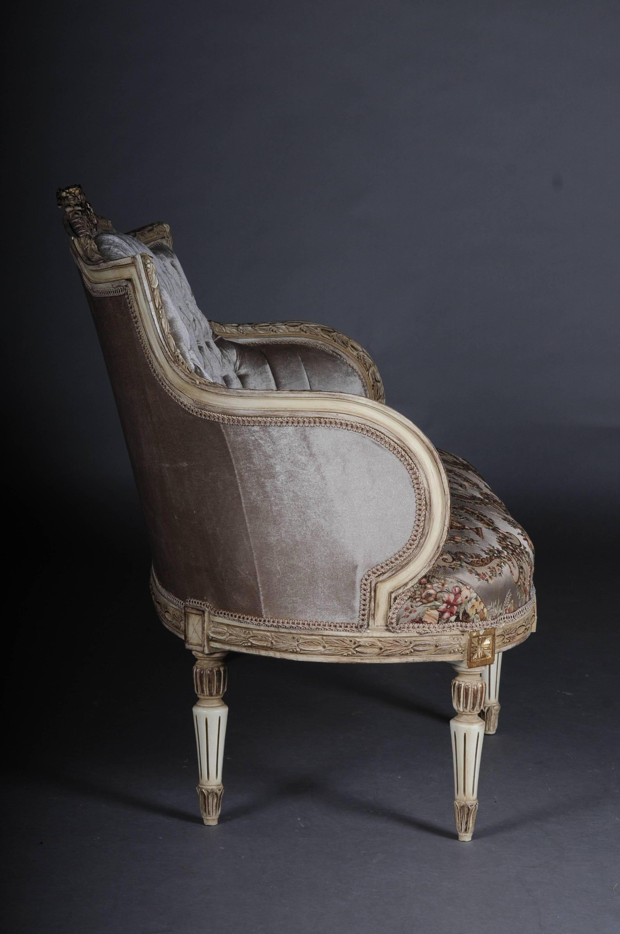 Einzigartige französische Sitzmöbel, Set im Louis XVI-Stil im Angebot 2
