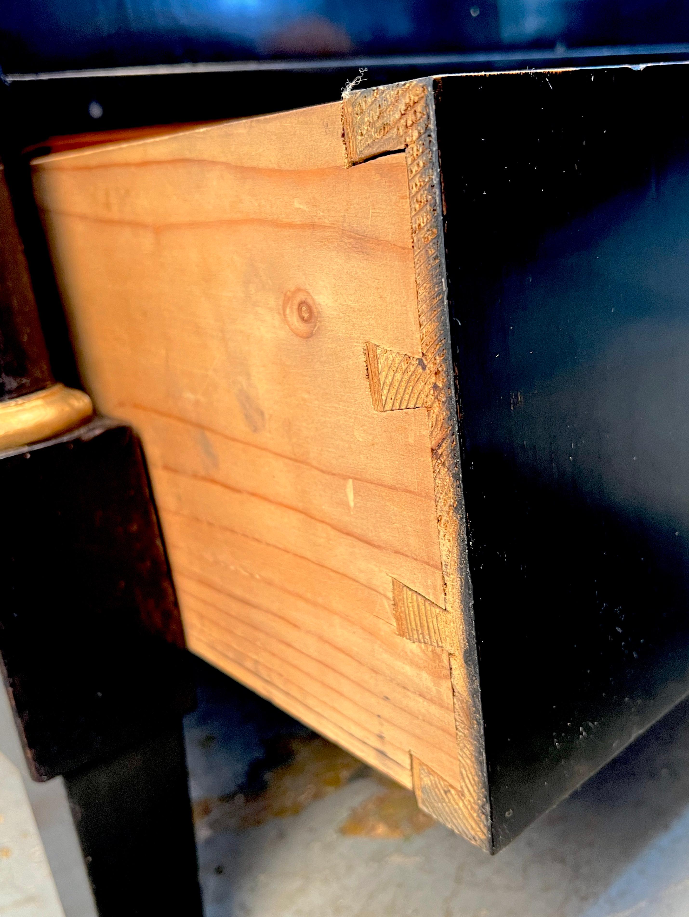 Unique French Style Ebonized Secretary For Sale 2