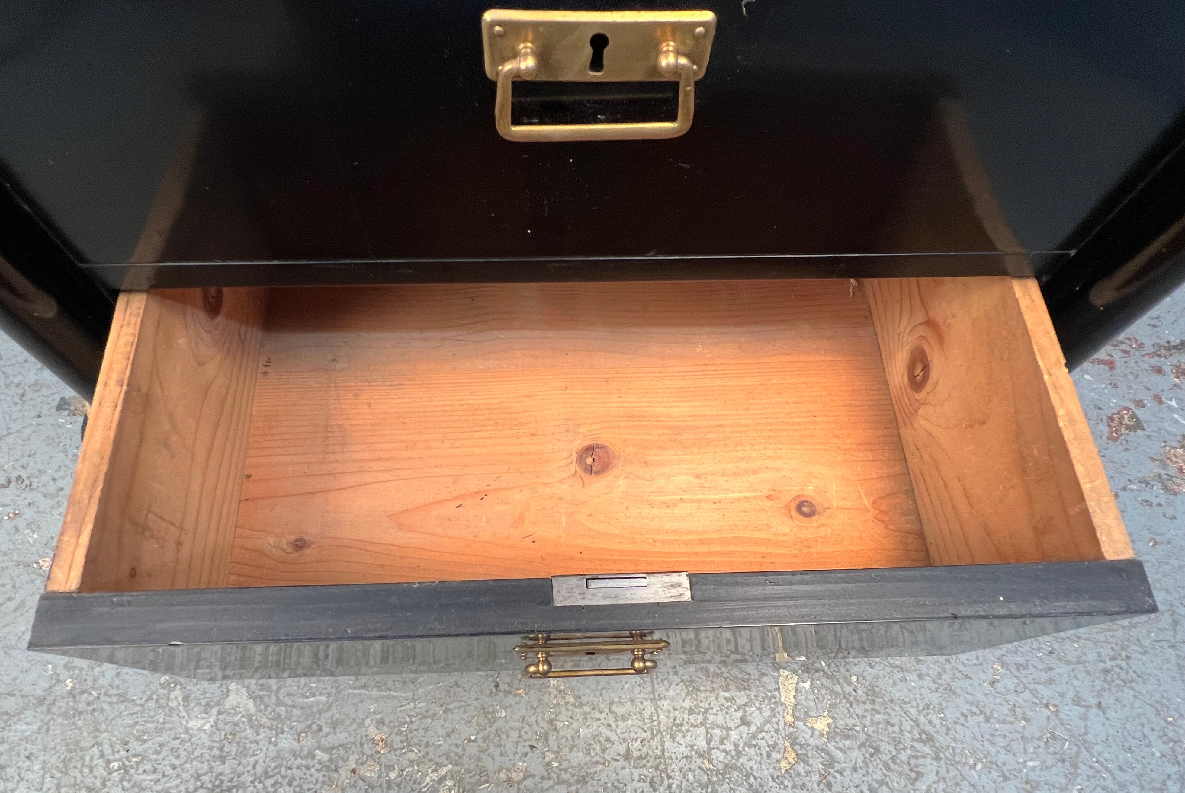 Unique French Style Ebonized Secretary For Sale 3