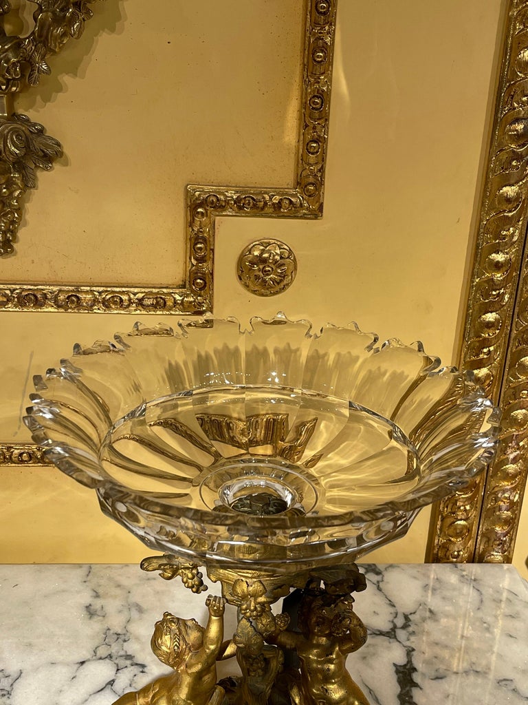 Napoleon III Unique French Table Top, Fire-Gilded Bronze Around 1860 For Sale