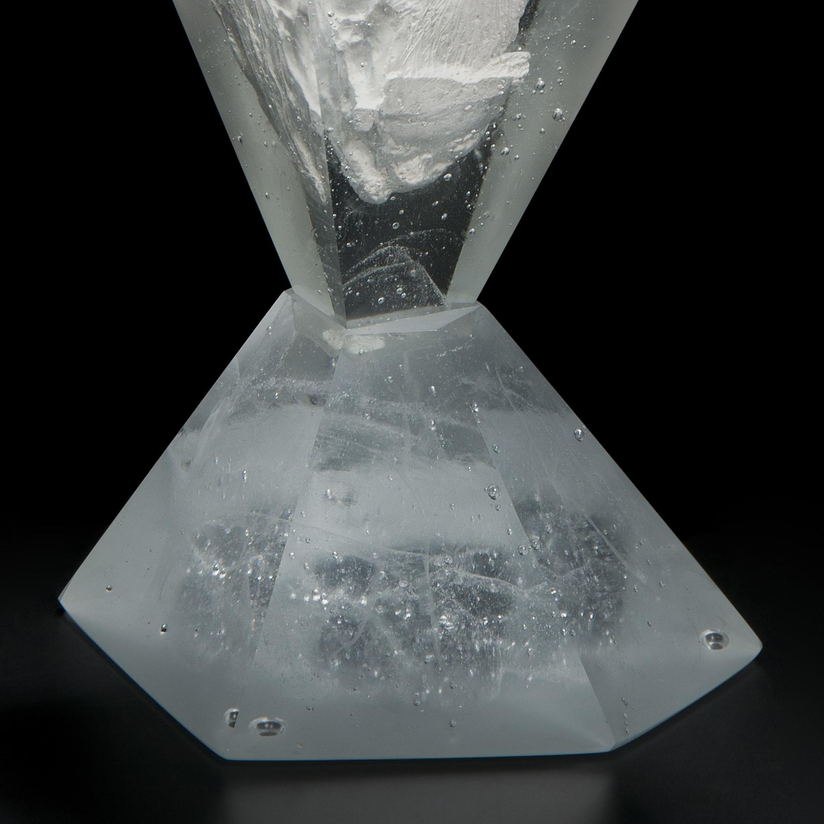 Unique Frost, a Clear Unique Glass Sculpture by Lene Tangen 1