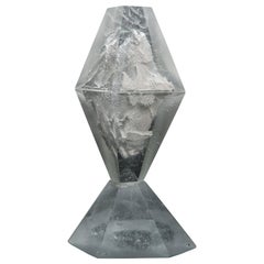 Unique Frost, a Clear Unique Glass Sculpture by Lene Tangen