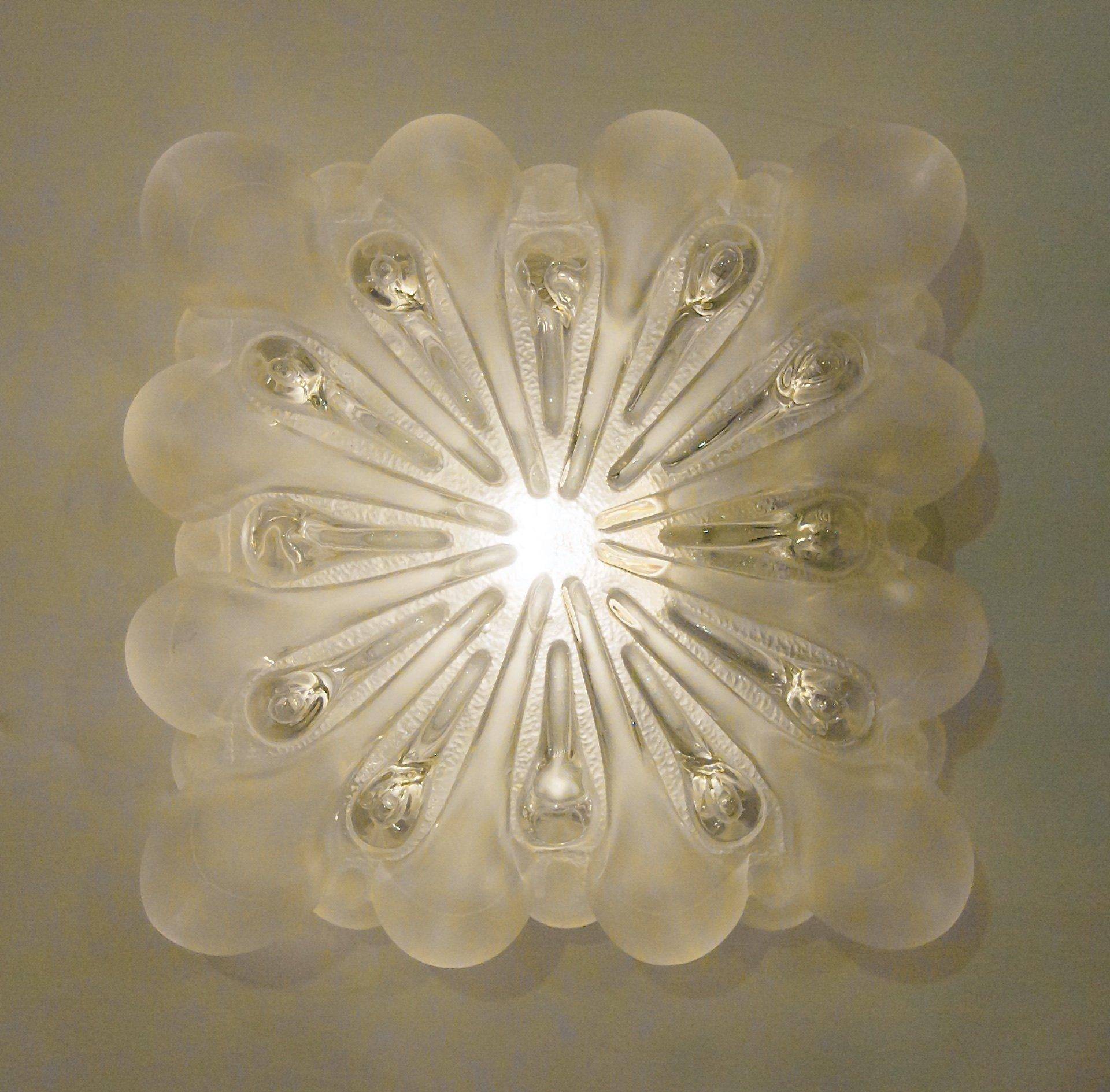 frosted glass bubble chandelier