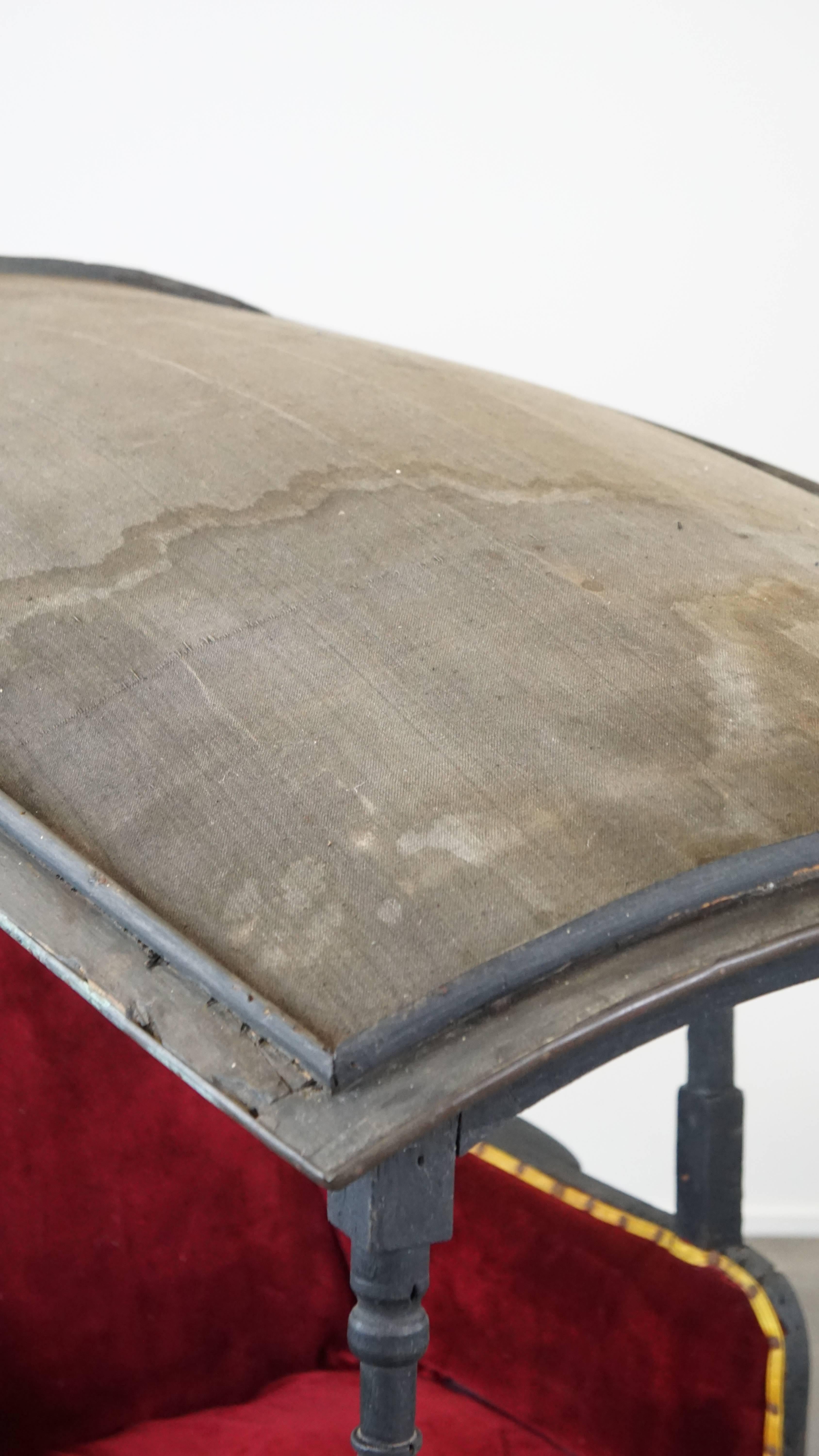 Fait main Chaise à porteurs unique de la fin du 19e siècle. en vente