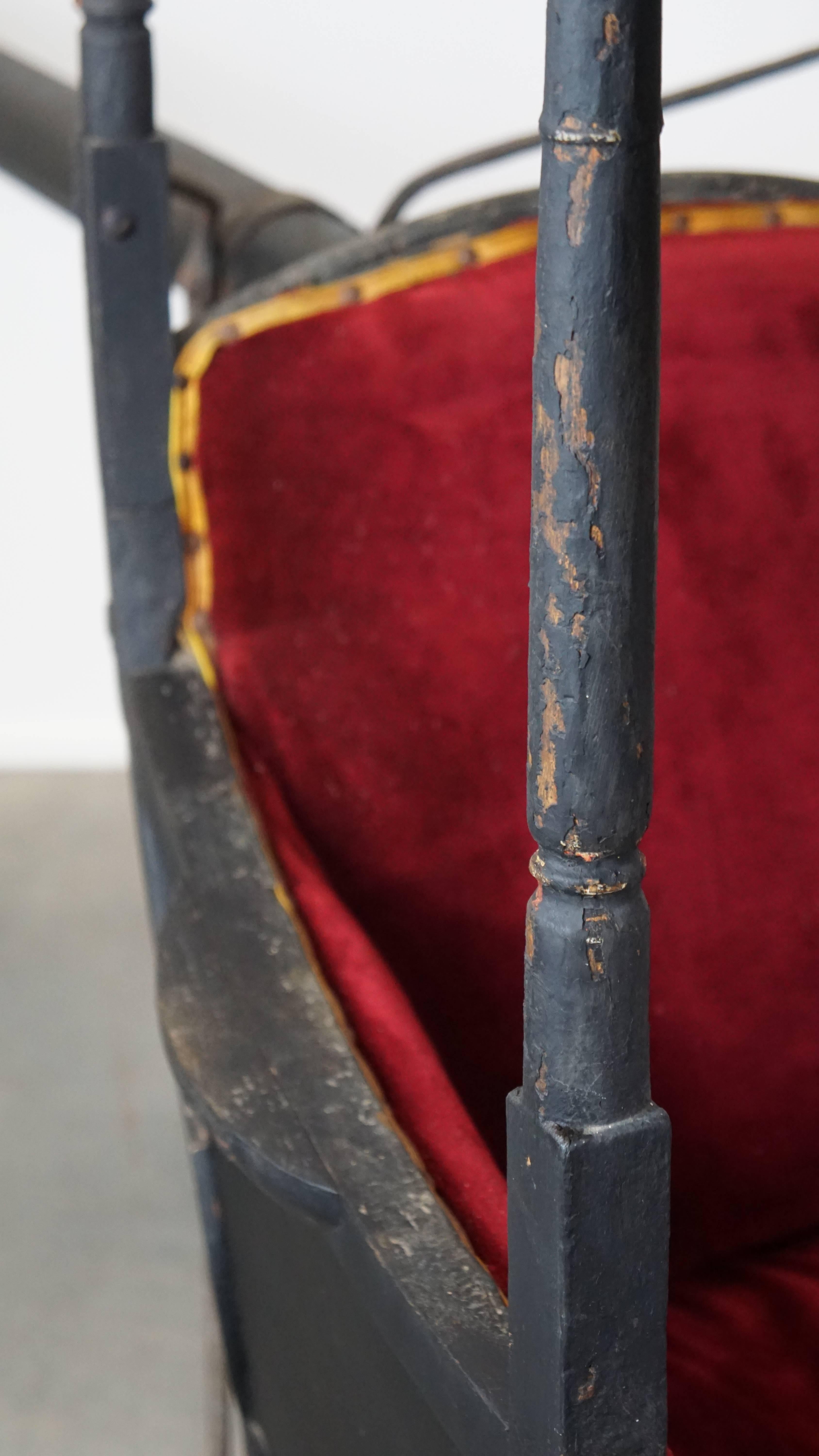 Bois Chaise à porteurs unique de la fin du 19e siècle. en vente