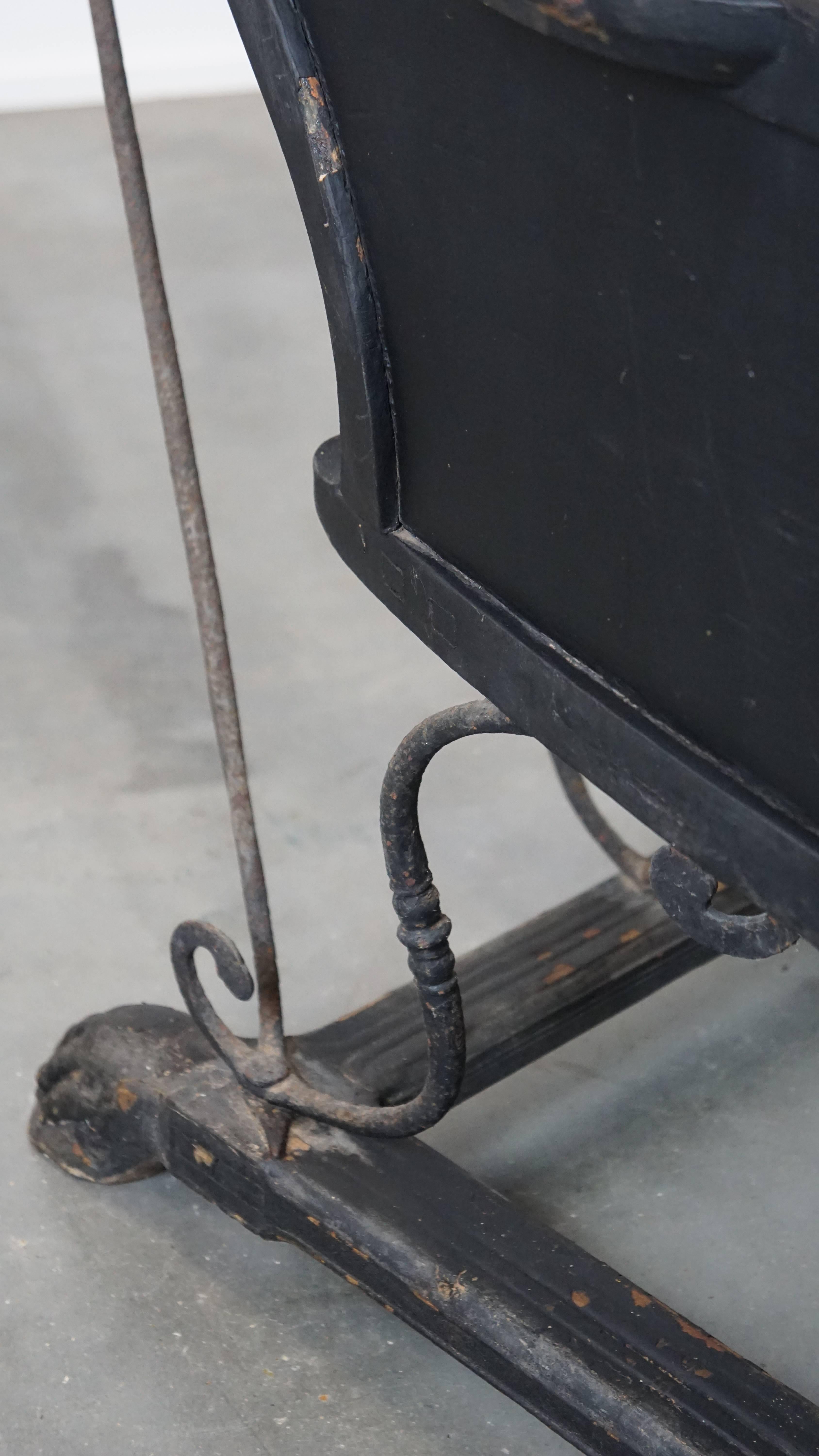 Chaise à porteurs unique de la fin du 19e siècle. en vente 1