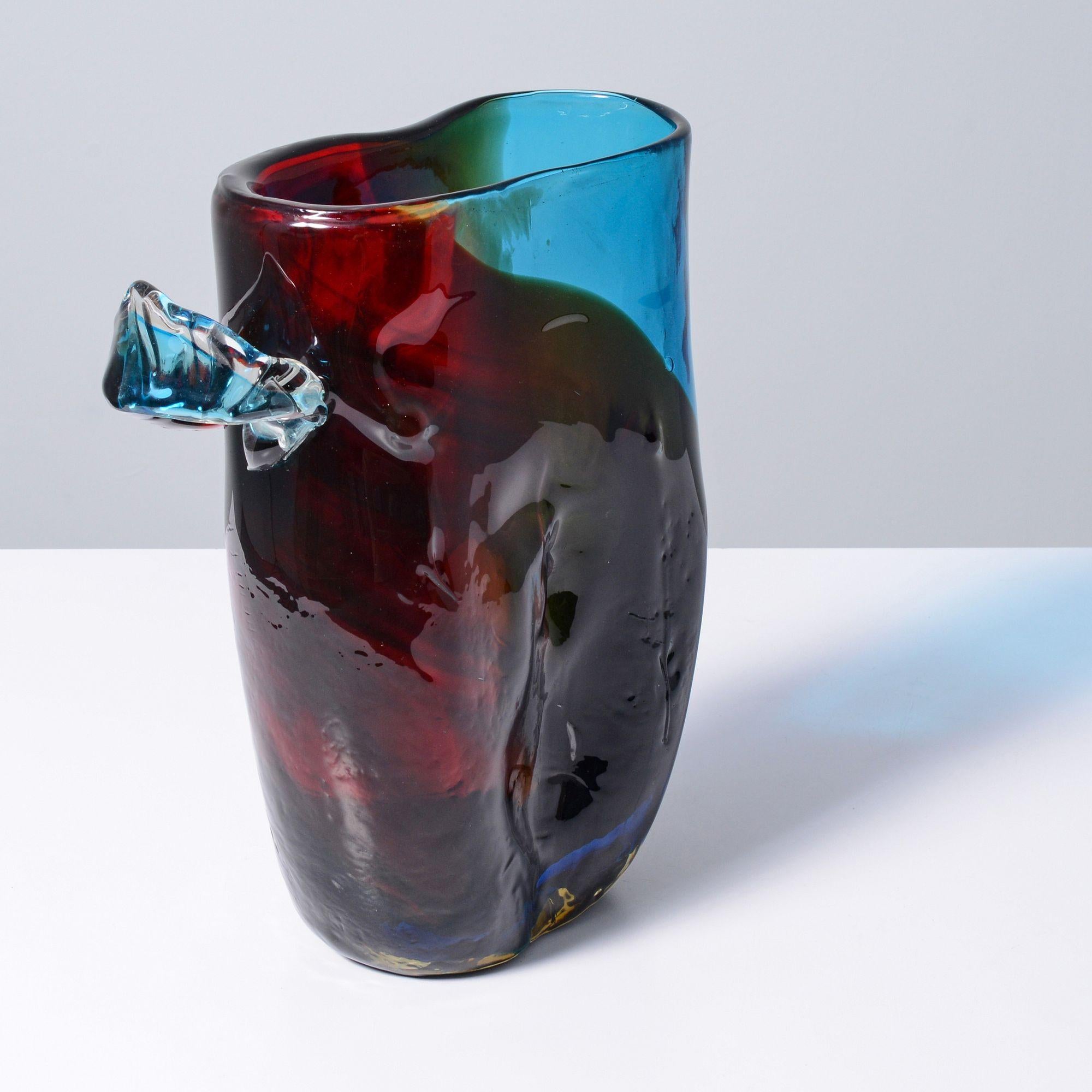 Künstler/Designer; Hersteller: Fulvio Bianconi (Italiener, 1915-1996)
Markierung(en); Anmerkungen: keine Markierung(en) ersichtlich
MATERIALIEN: Glas
Abmessungen (H, B, T): 13,75 