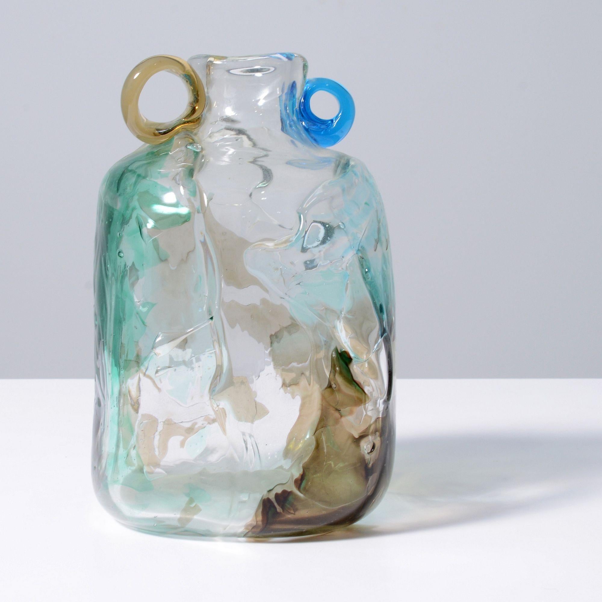 Italiano Unico Fulvio Bianconi PICCOLO Vaso con manico ad orecchie, Murano in vendita