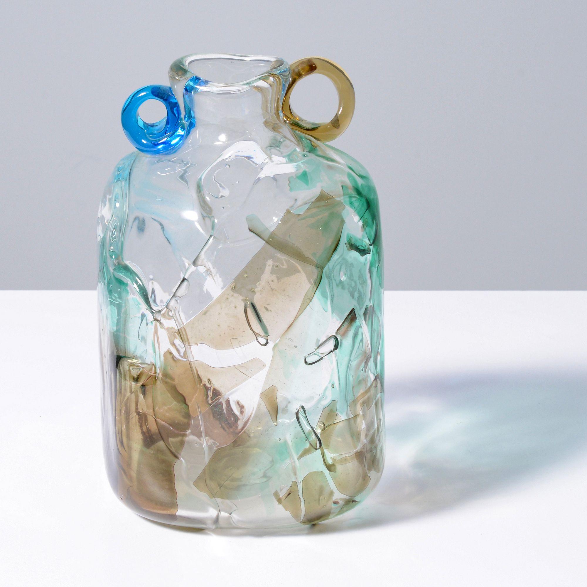 XX secolo Unico Fulvio Bianconi PICCOLO Vaso con manico ad orecchie, Murano in vendita