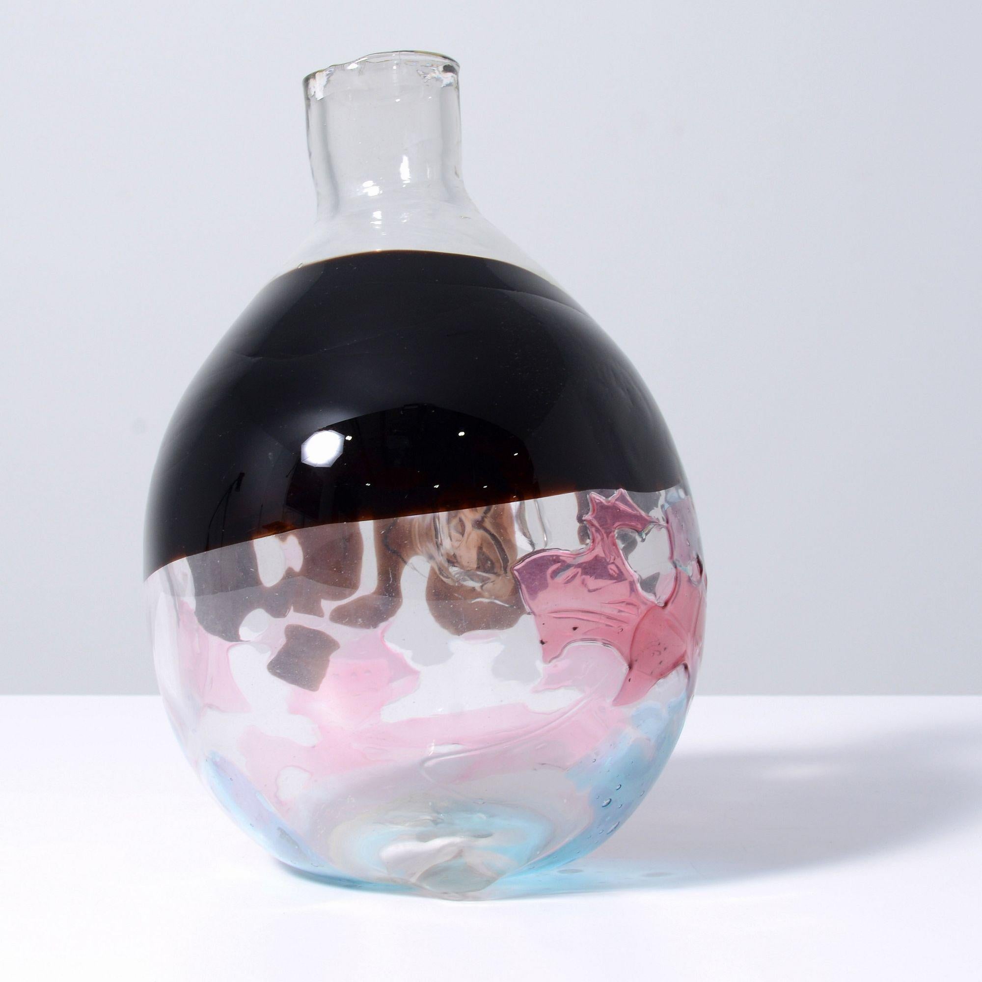 Italiano Vaso unico Fulvio Bianconi THE KISS, Murano in vendita
