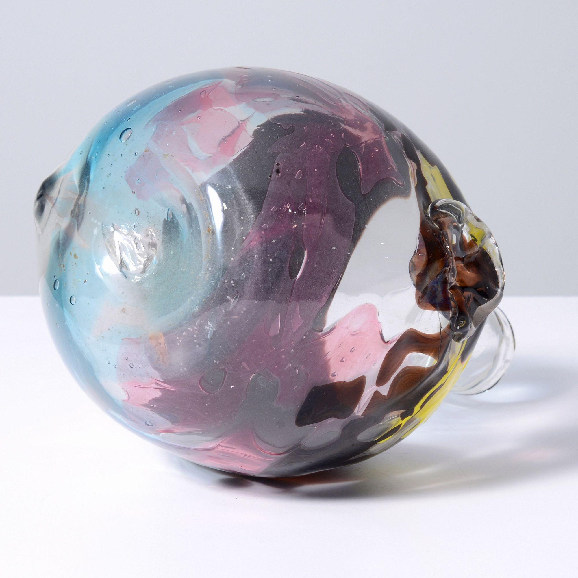 Vetro soffiato Vaso unico Fulvio Bianconi THE KISS, Murano in vendita