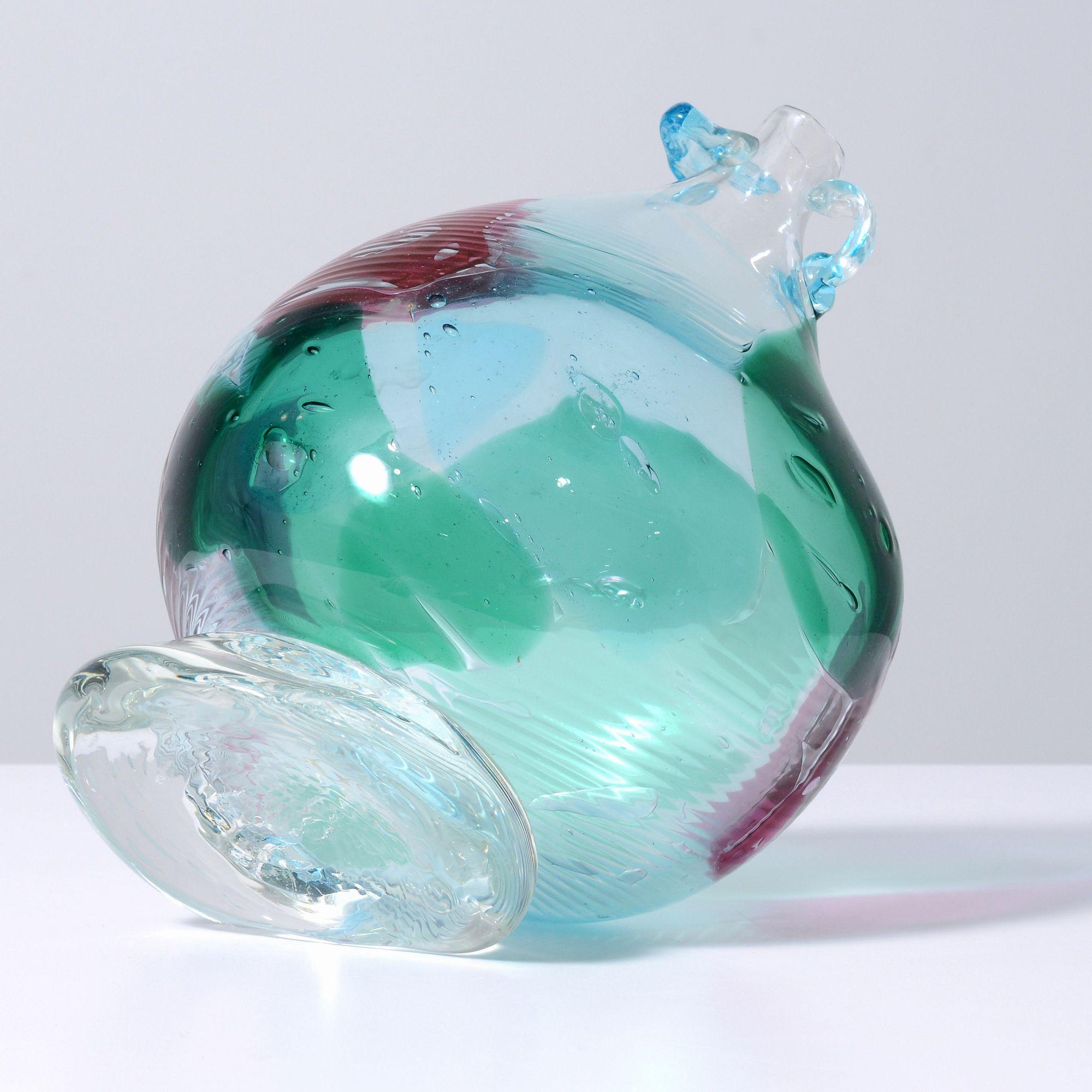 Vetro soffiato Vaso unico Fulvio Bianconi, Murano in vendita