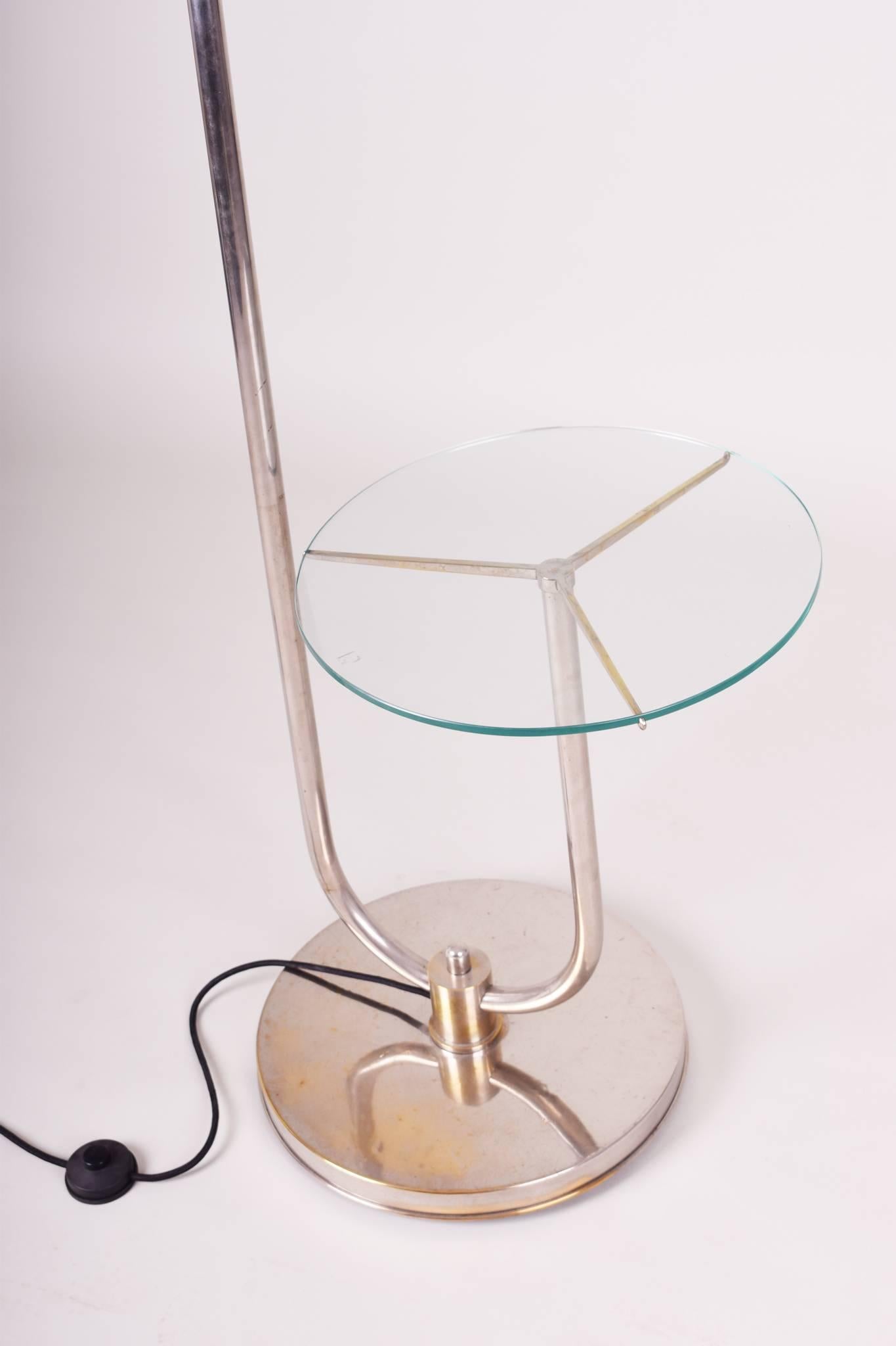 Unique Functionalism Floor Lamp from Czechoslovakia, Jidrich Halabala In Excellent Condition In Horomerice, CZ