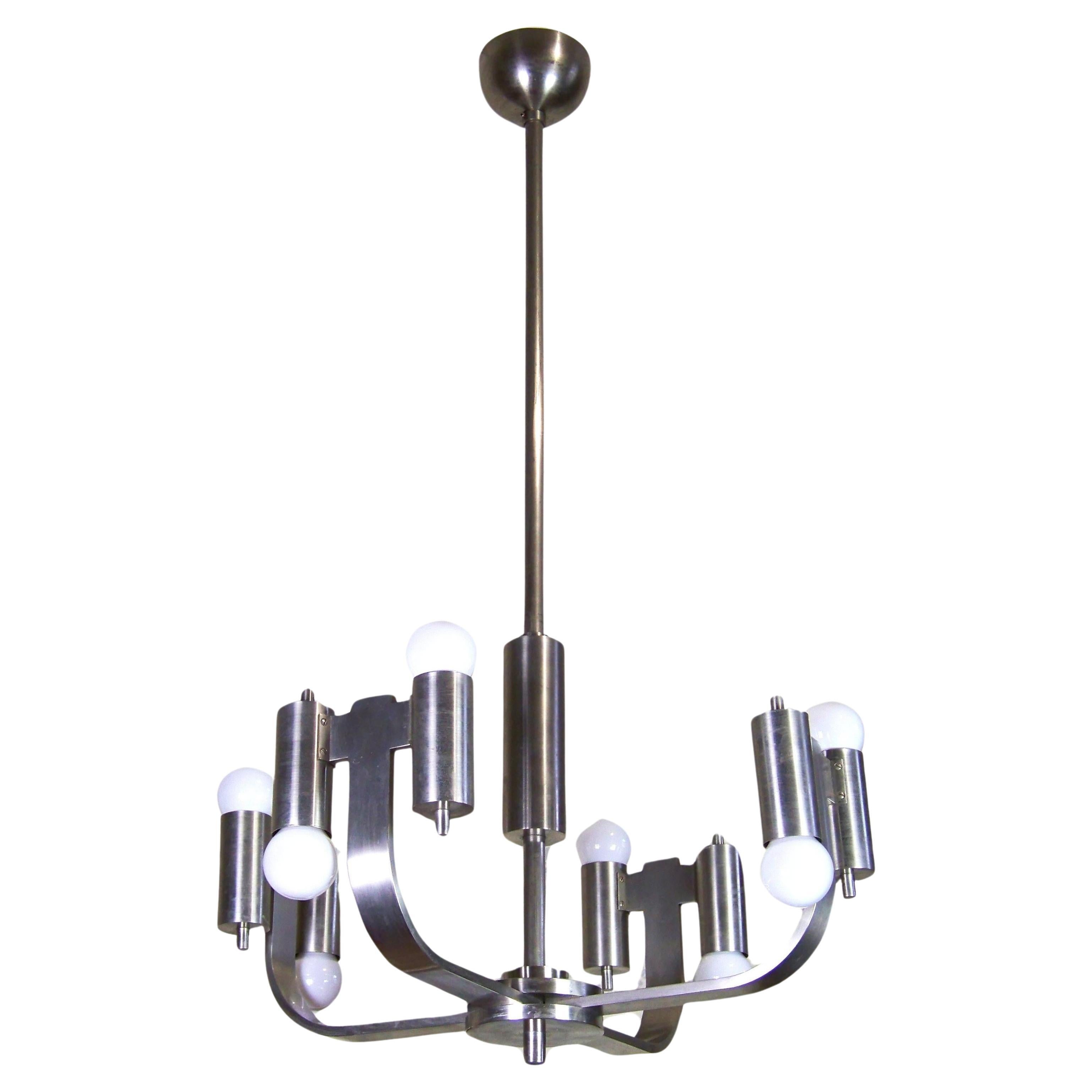 Unique Functionalist Chandelier For Sale