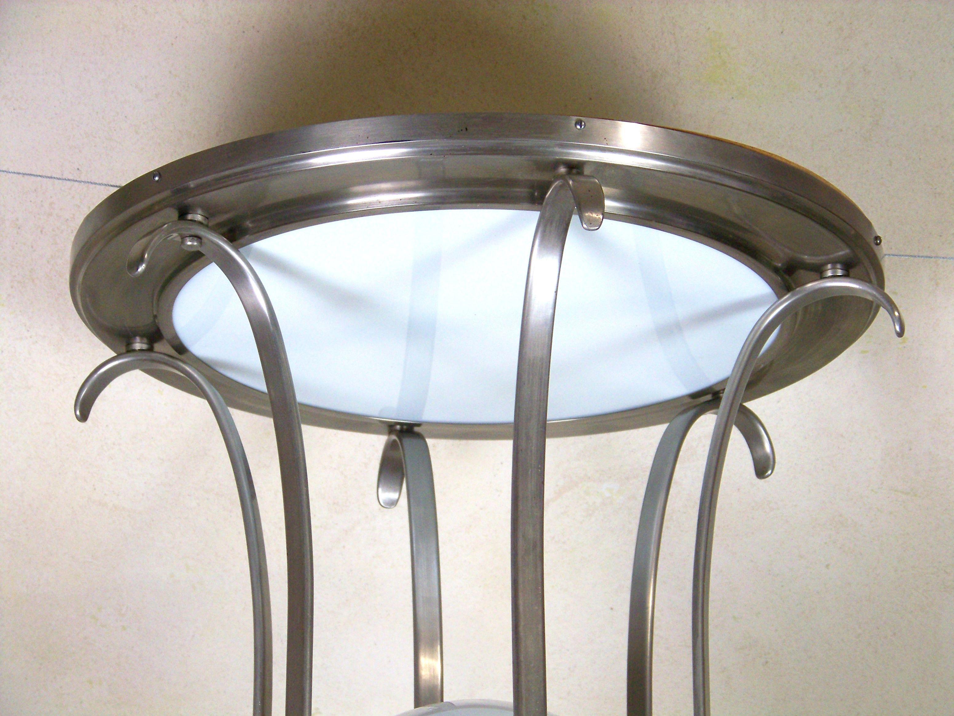 Bauhaus Unique Functionalist Chandelier, Prague, 1932-1936