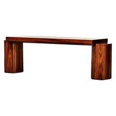 Unique GB402 Walnut Bench Sculpted by Gregory Beson