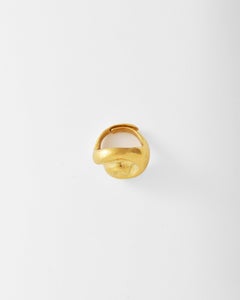 Unique Geber Spiral Ring in Gold Vermeil by Aur Studio