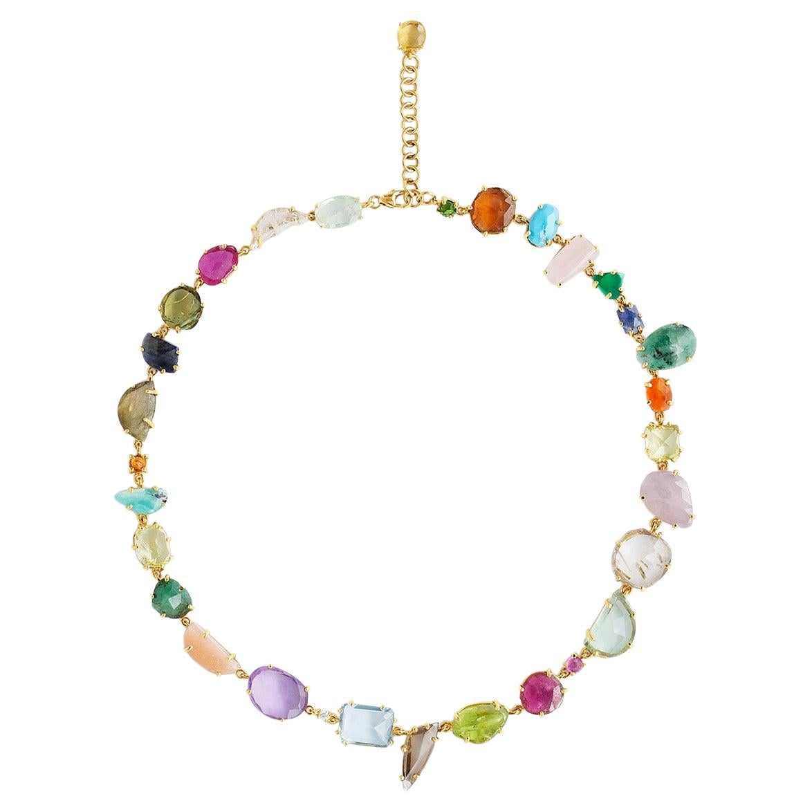 Unique Gems Necklace N2 For Sale