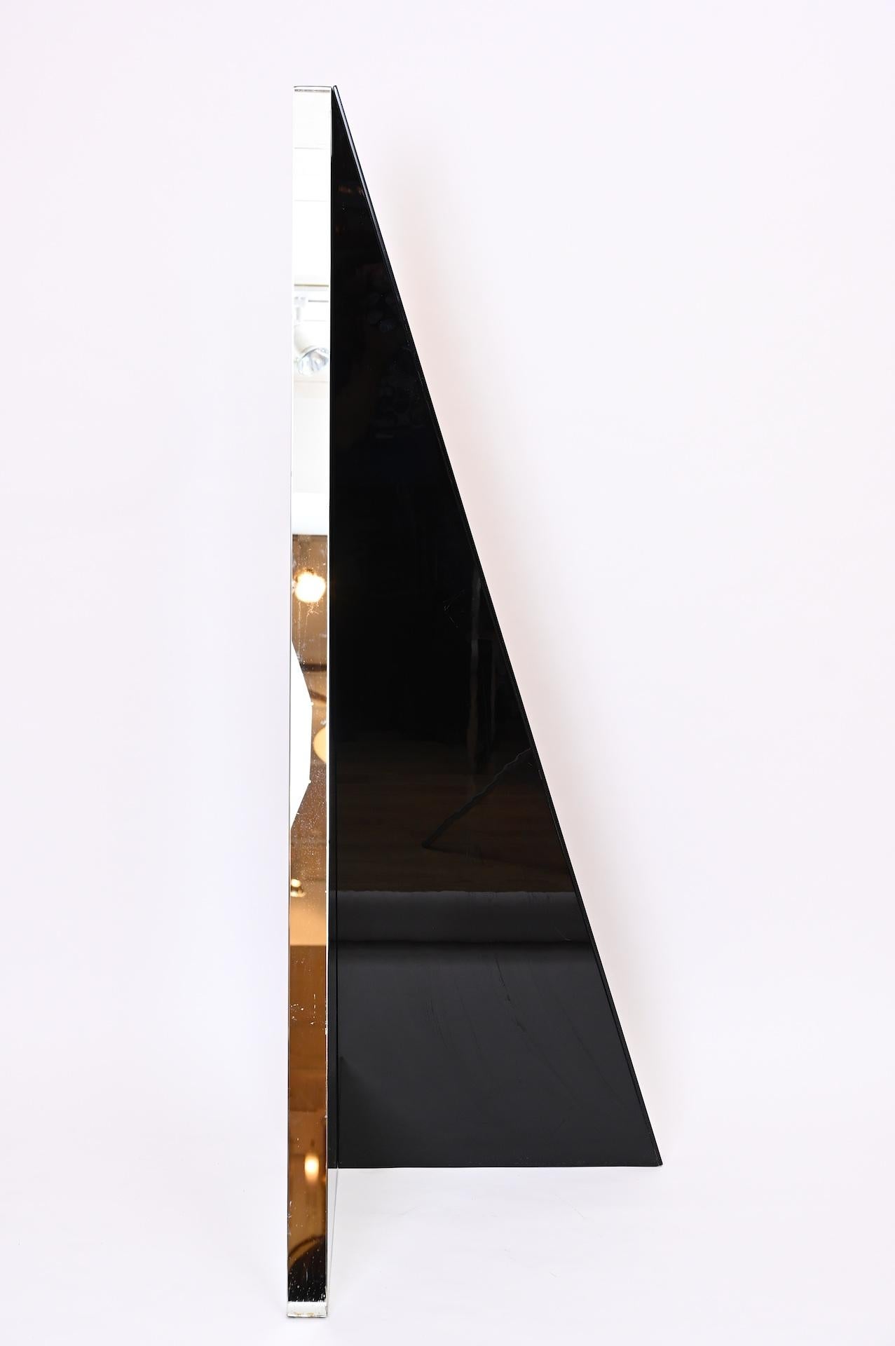 Unique Geometric Free Standing Diptych Mirror Sculpture 6