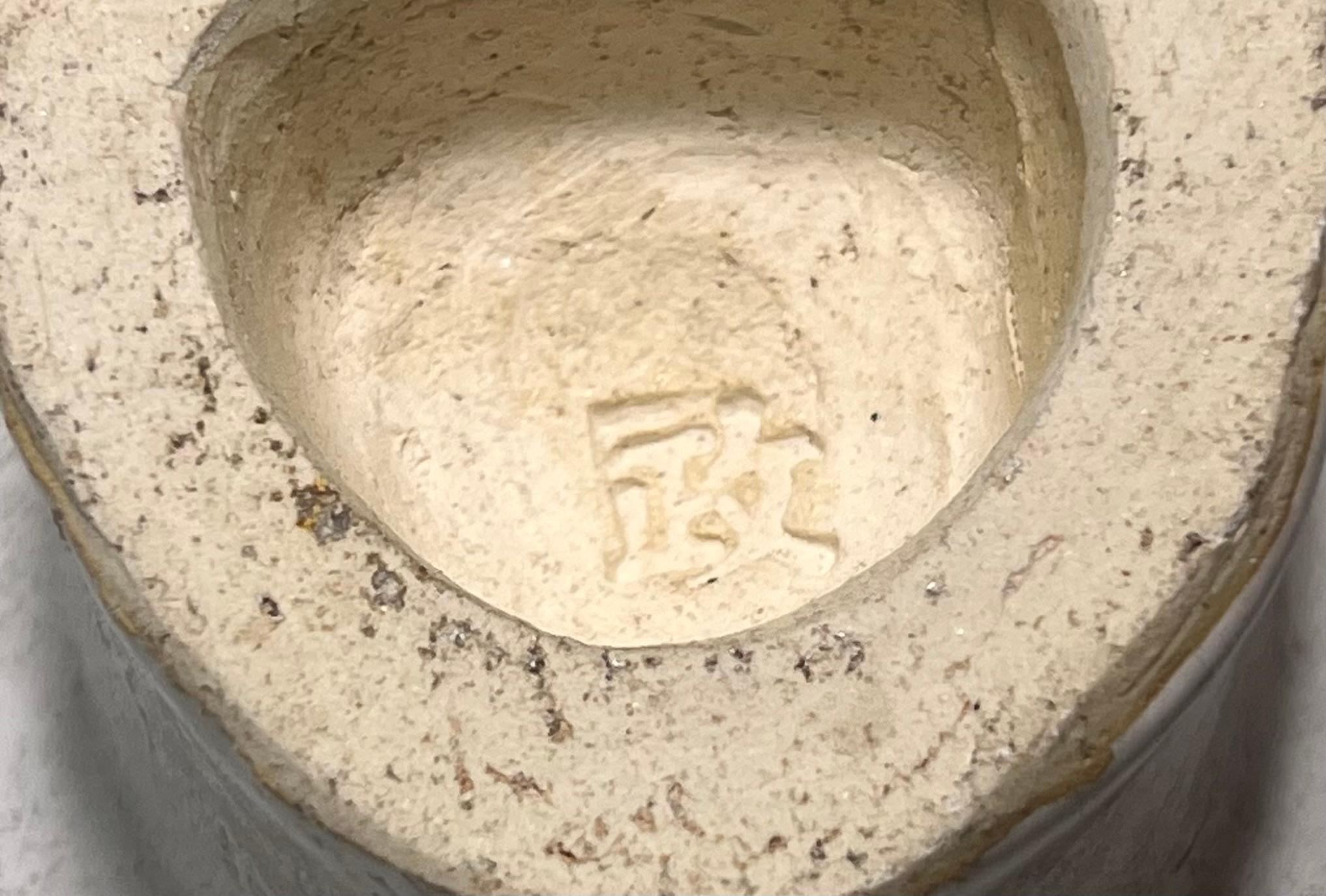 Vaso geometrico da studio giapponese unico nel suo genere, 20° secolo in vendita 8