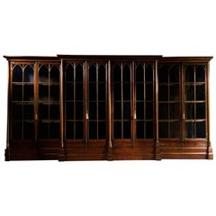 Antique Unique George III Library Bookcase from Oxford College, circa 1820