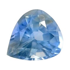 Unique GIA Certified 1.13ct Sapphire Hazy Silky Blue Pear Cut Loose Gem