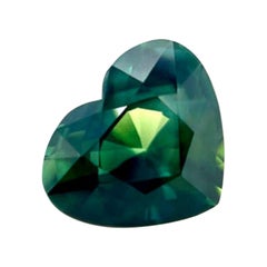 Unique GIA Certified 2.29ct Sapphire Untreated Parti Colour Blue Yellow Heart