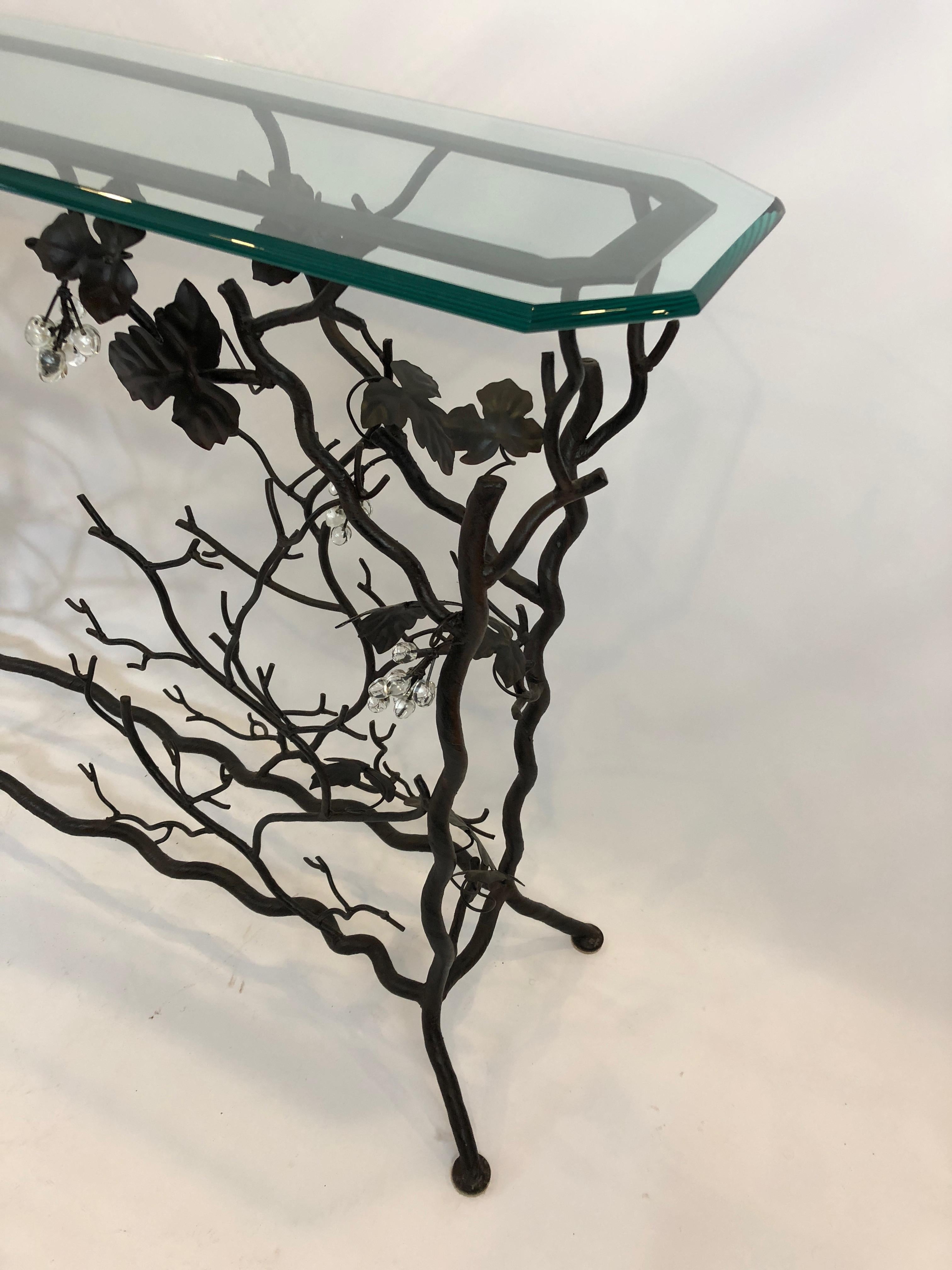 console table with wine rack