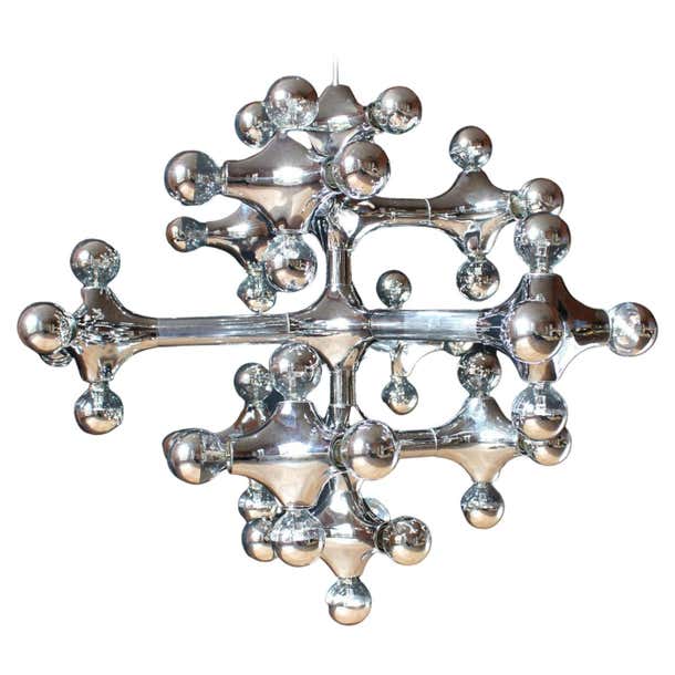 Unique Gigantic Cosack Chandelier Atomium Ceiling Light, 1970s For Sale ...